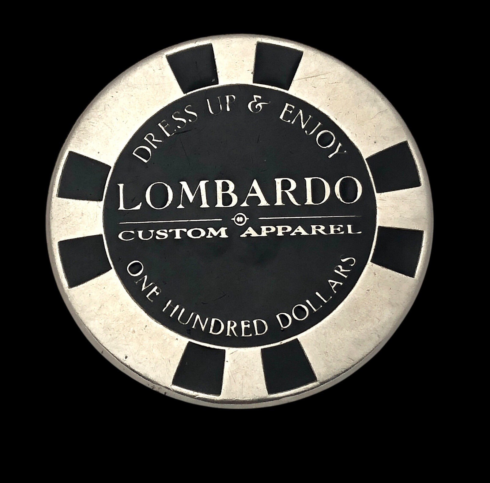$100 lombardo custom apparel Gift Card Token Coin Richardson Texas