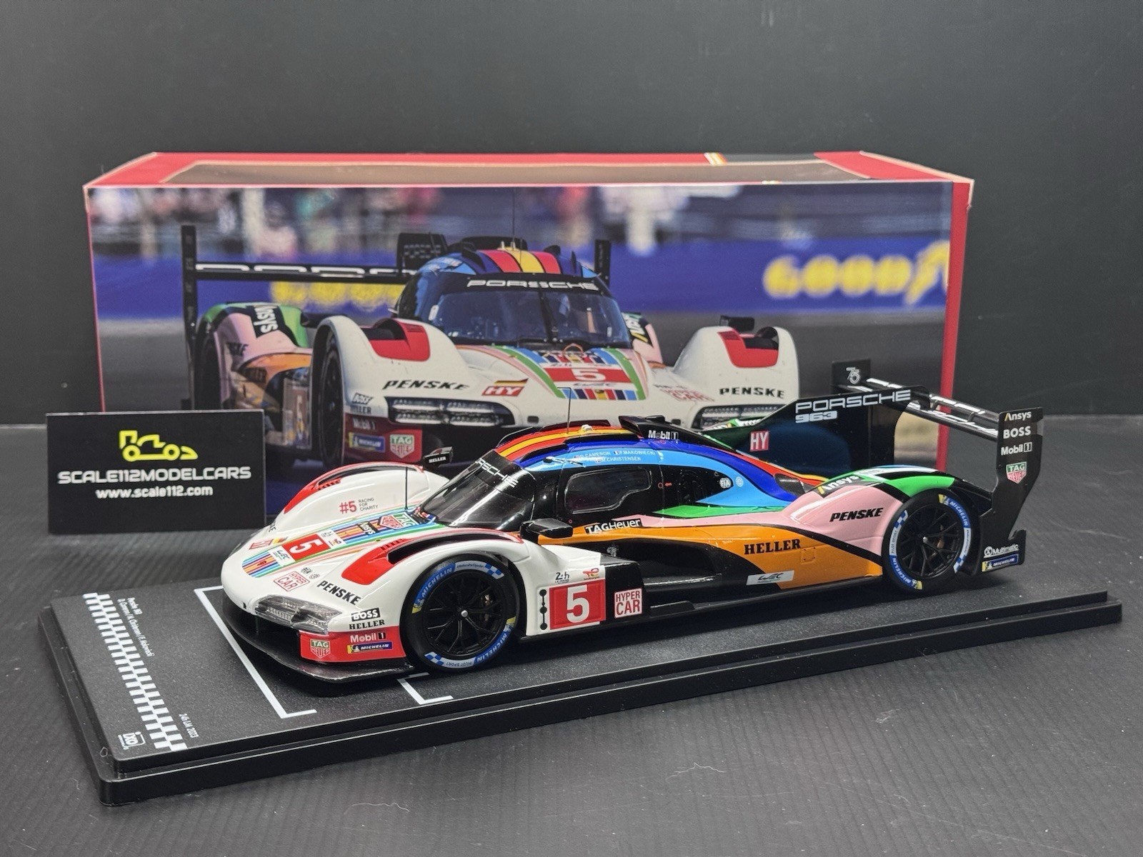 1/18 Scale IXO Porsche 963 LMDH #5 Penske Motorsport 24h Le Mans 2023