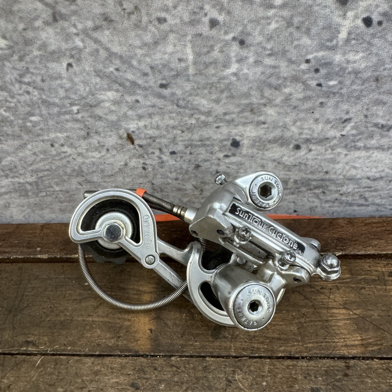 Vintage SunTour Cyclone Rear Derailleur Long Cage 70s 80s Triple Japan