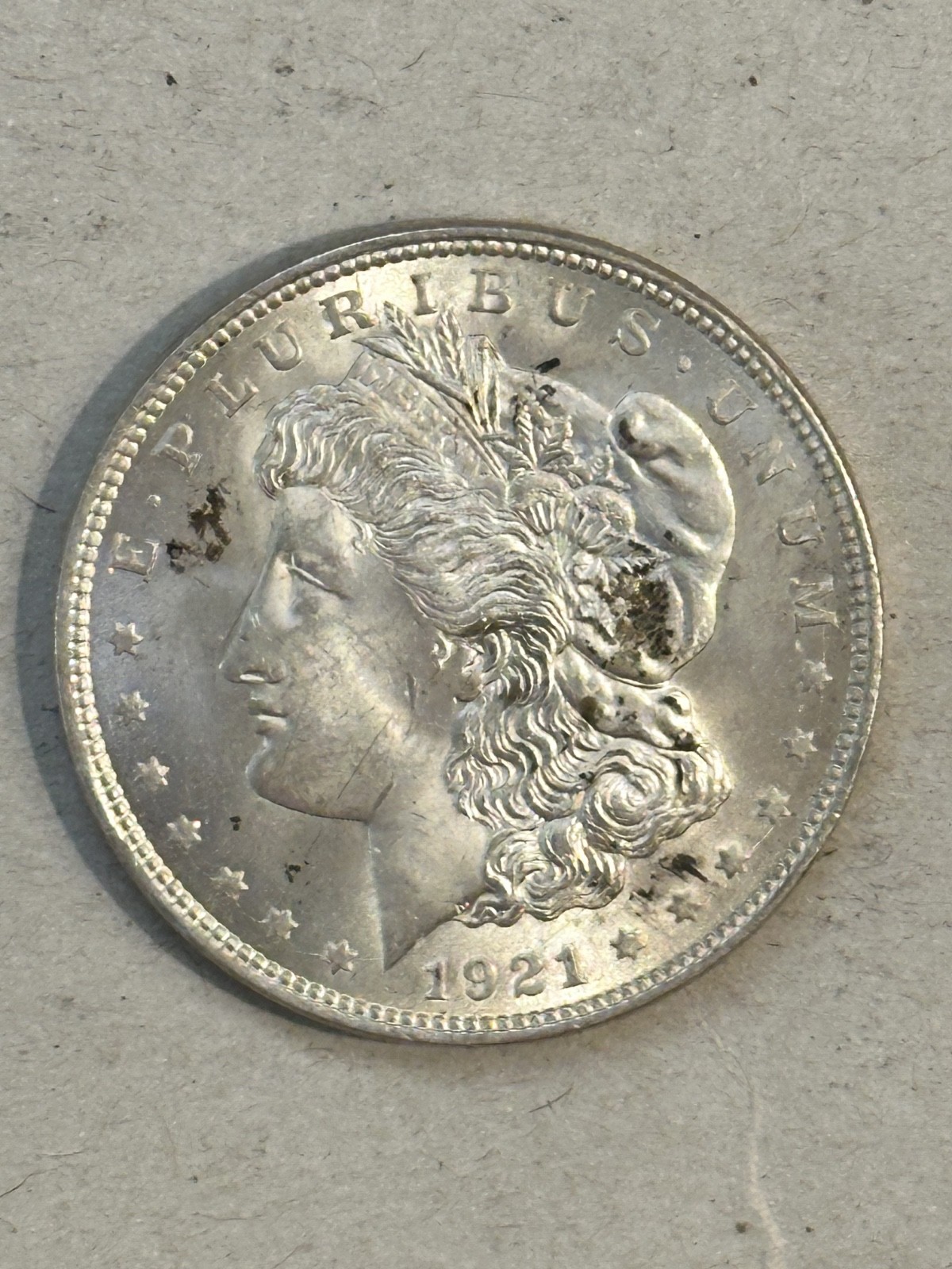 1921 Morgan Silver Dollar - Philadephia Mint - Uncirculated.  Nice Coin