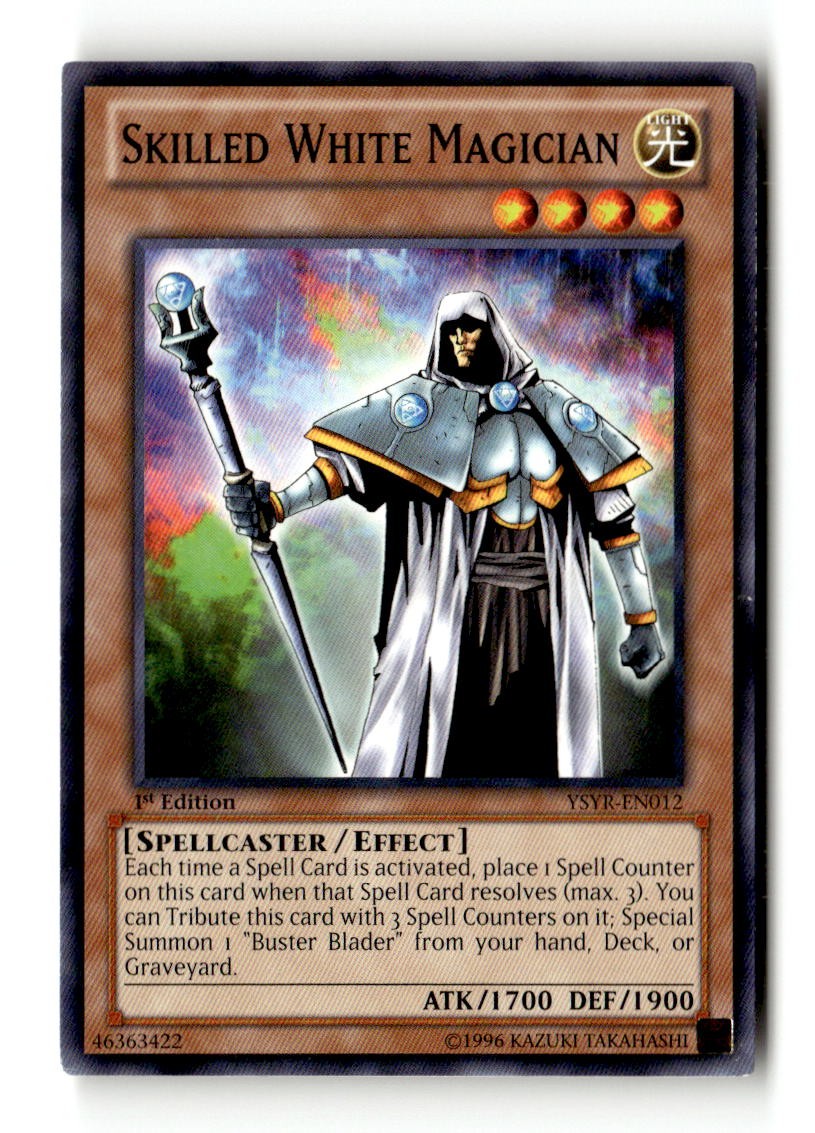 YuGiOh TCG Skilled White Magician: Lightly Played CSP 1st Edition - YSYR-EN012