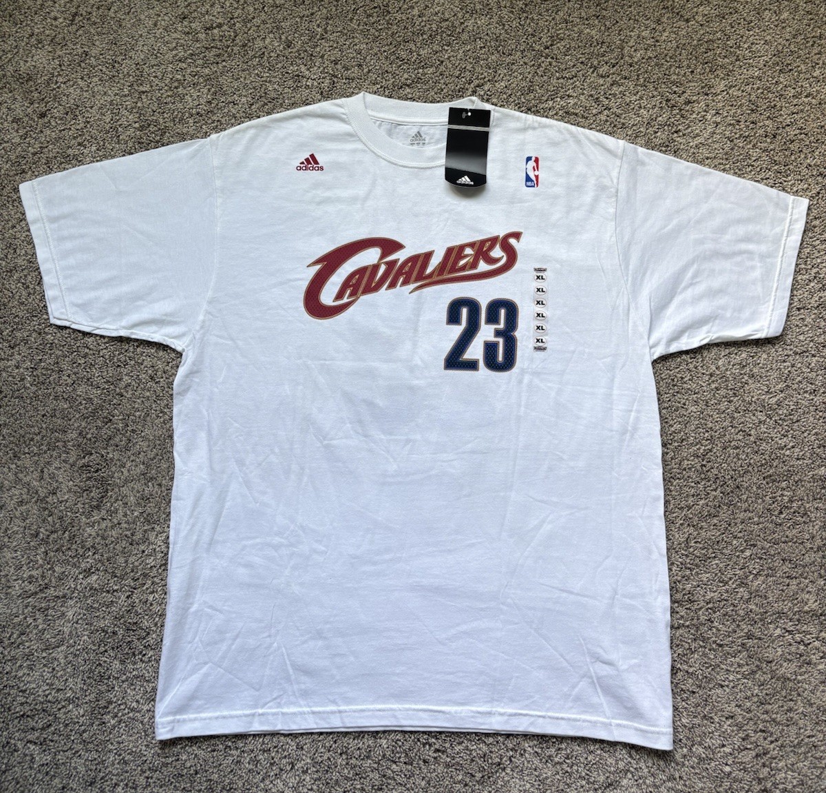 Adidas LeBron James Cleveland Cavaliers #23 Jersey Shirt Men’s Size XL NWT 2000s