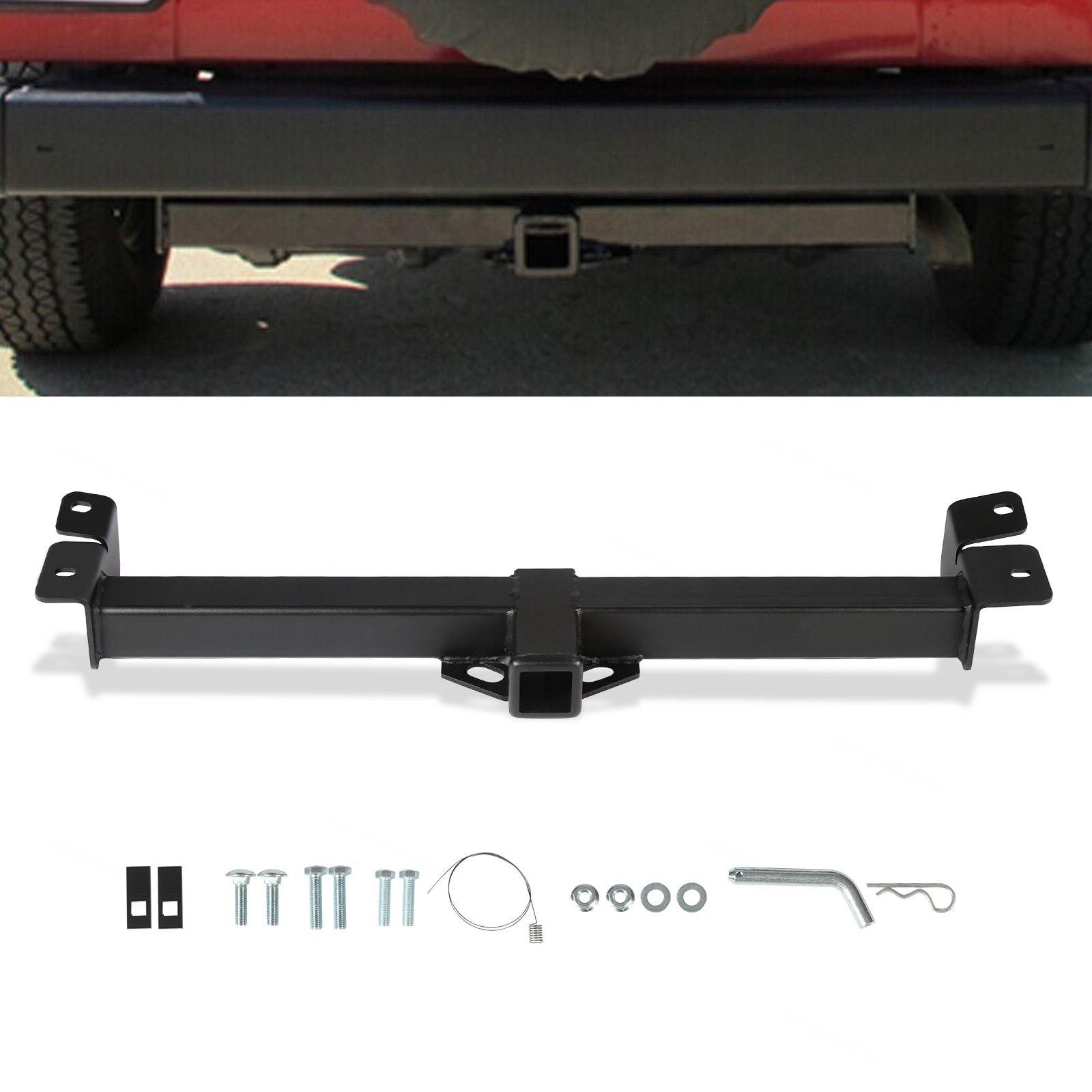 Fits 1997-2006 Jeep Wrangler TJ Class 3 Steel Trailer Hitch Receiver 2 Fits 1997-2006 Jeep Wrangler TJ Class 3 Steel Trailer Hitch Receiver 2