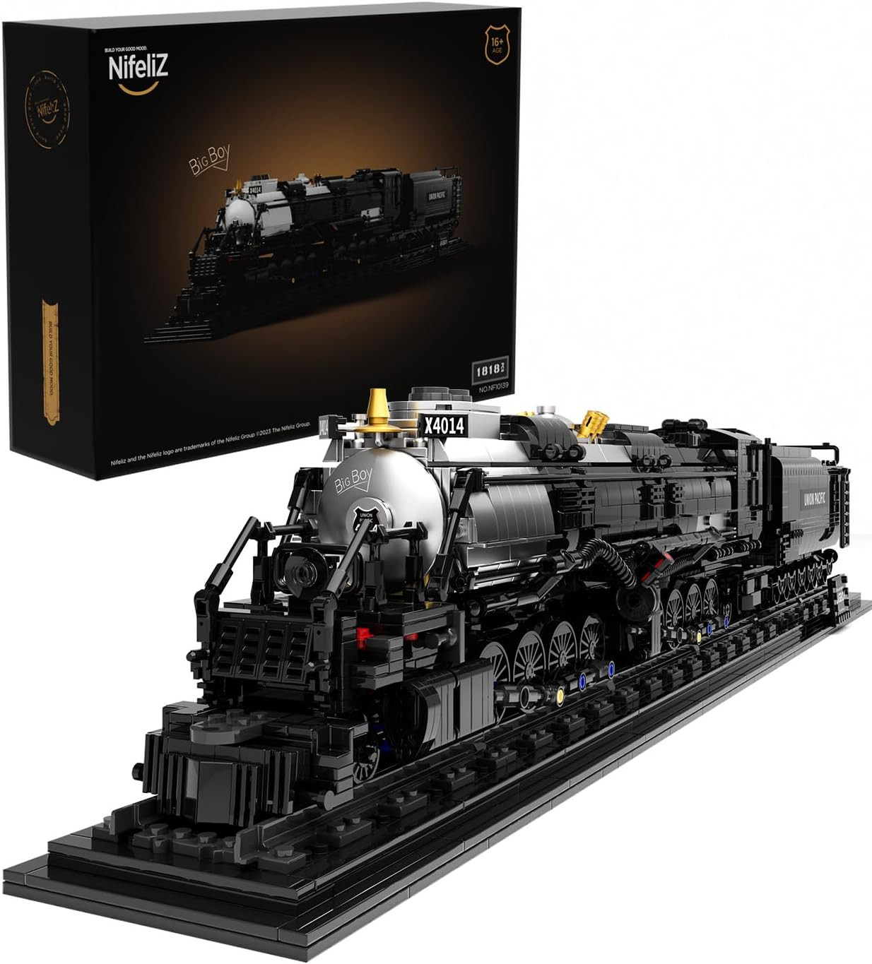 Big Boy Steam Locomotive Building Set, Trains Series