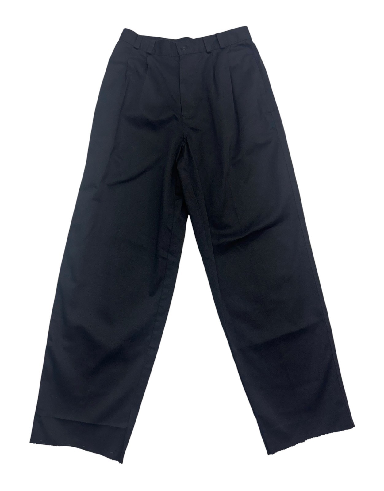 vtg 80s 90s Bugle Boy 30x30 Black Pants Trousers High Waiste Pleated Relaxed