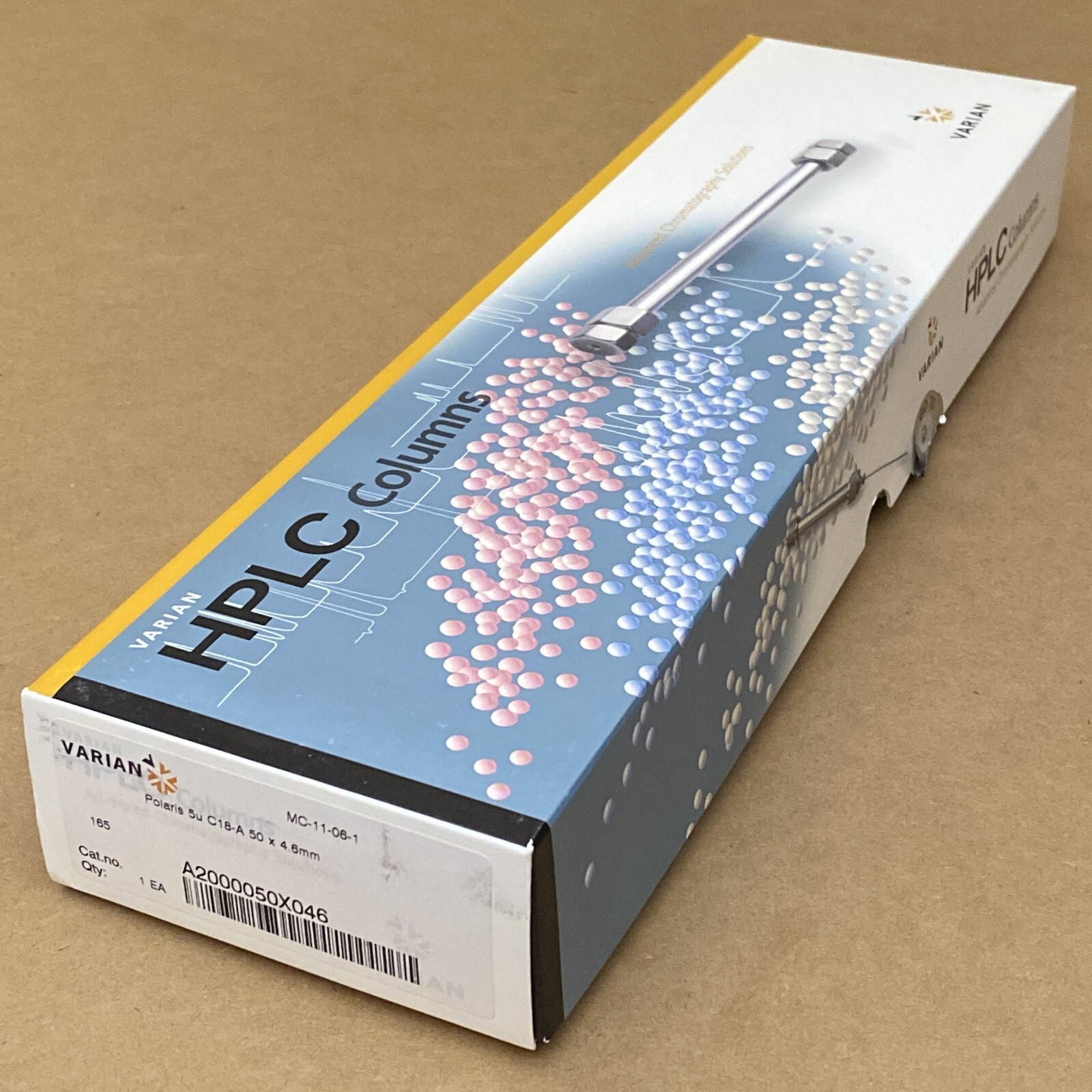 NOB - Varian (Agilent) A2000050X046 Polaris HPLC Column, C18-A, 50x4.6mm, 5µm