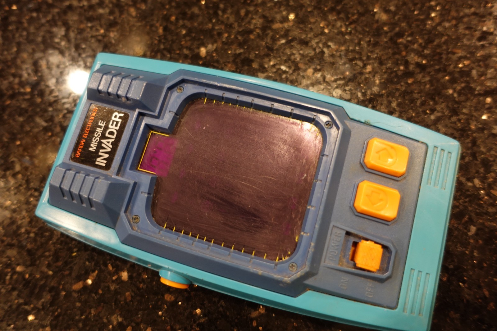 Vintage BANDAI MISSILE INVADER  Handheld Electronic Video game TESTED  A14