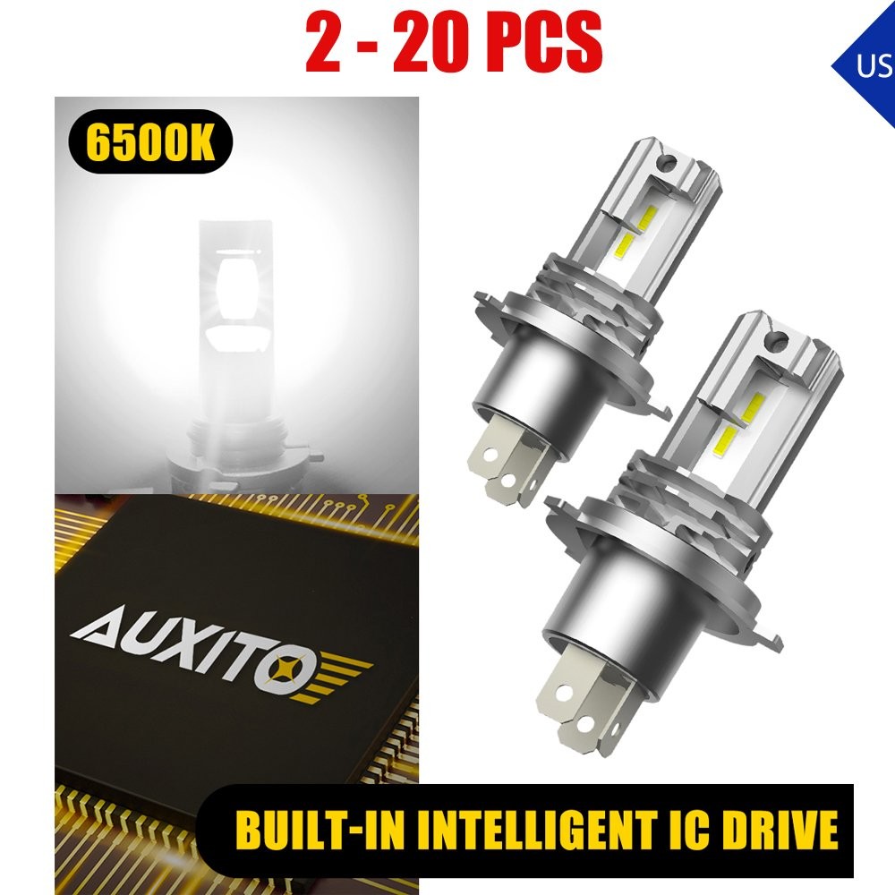 9003 H4 LED Headlight Bulbs 6000K 10000LM High/Low Beam Super Bright White 2-20X