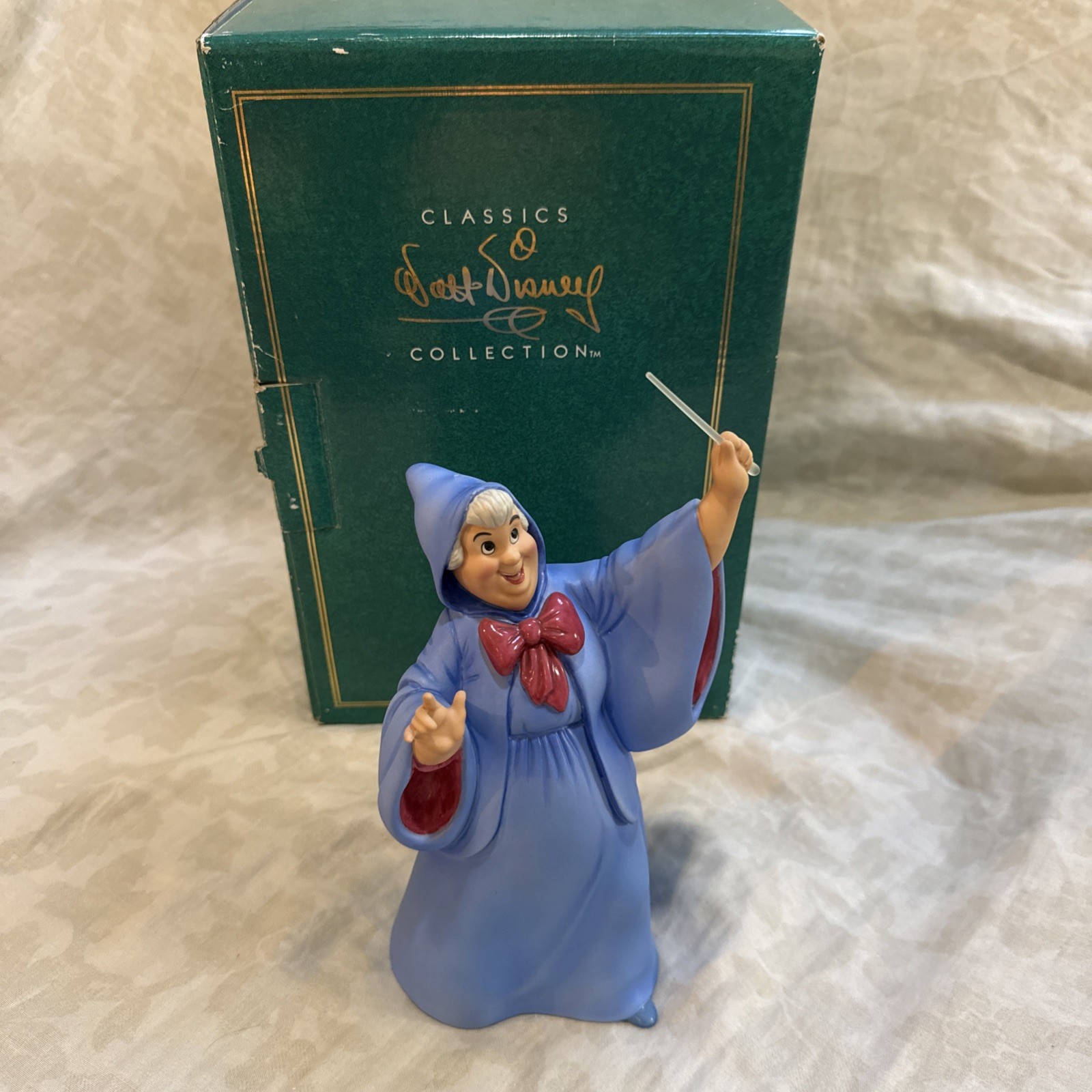 Walt Disney Classics Collection Cinderella Fairy Godmother COA Box 9