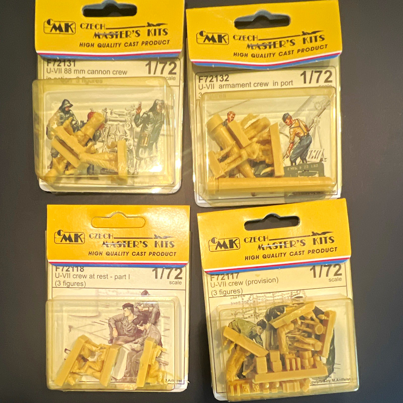 CMK Czech Master\'s Kits 1/72 U-VII Crew Resin Figures,72131,72132,72118,72117 CMK Czech Master\'s Kits 1/72 U-VII Crew Resin Figures,72131,72132,72118,72117
