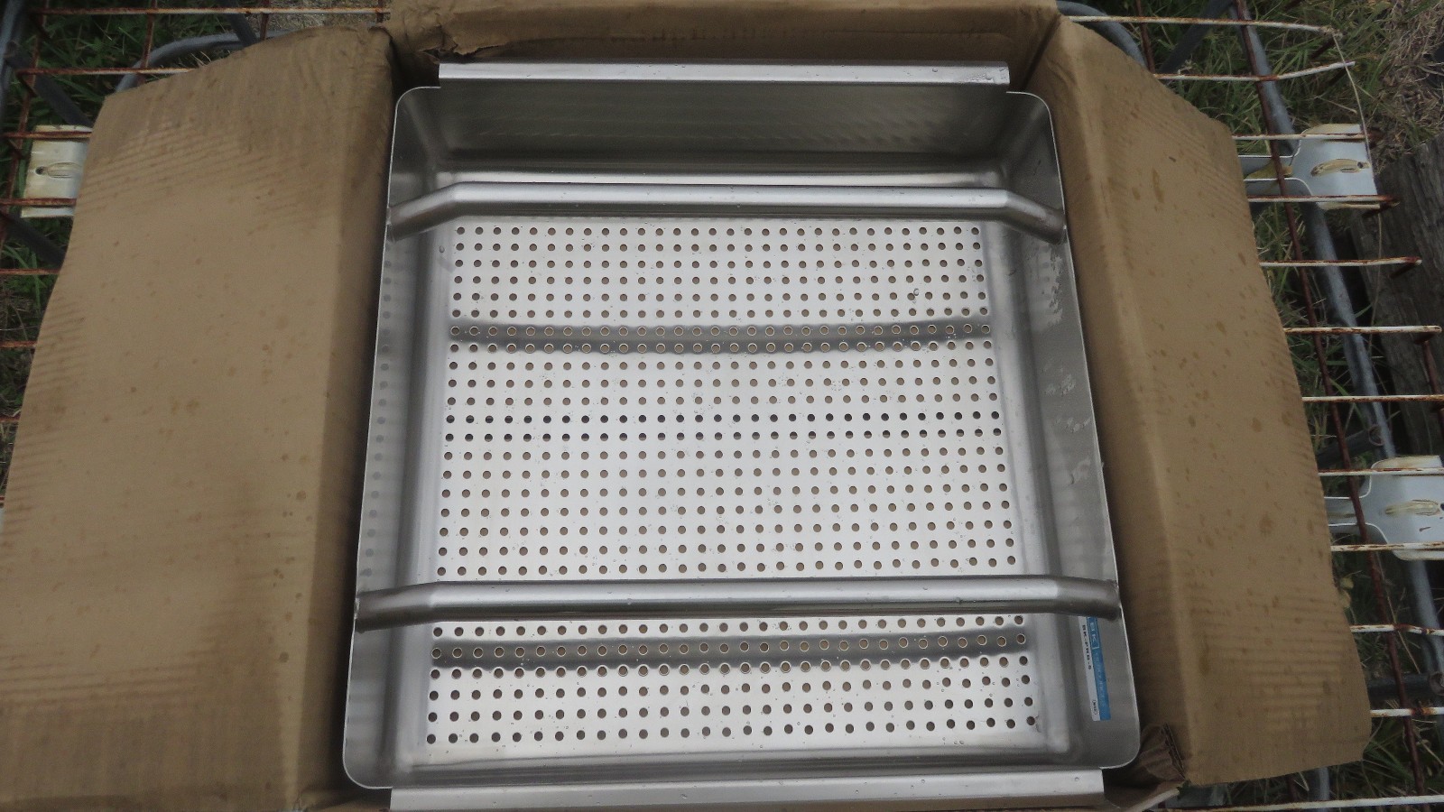 BK Resources BK-PRB-5 Commercial Stainless Steel Pre-Rinse Basket w/ Slides 20\