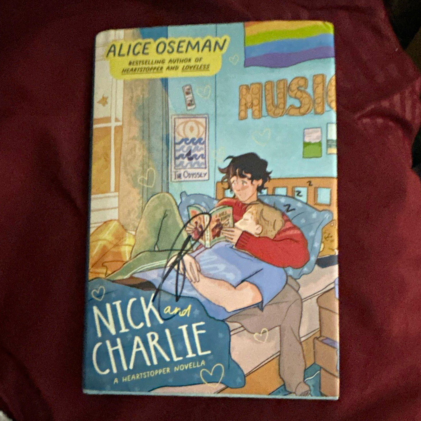 Nick and Charlie (Heartstopper) by Alice Oseman Signed by kit connor Hardcover