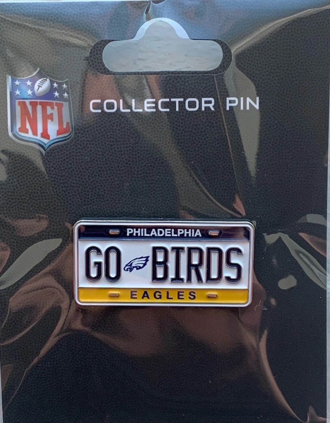 Philadelphia Eagles “GO BIRDS” PA License Plate Pin Collector’s Pin RARE NFL NEW