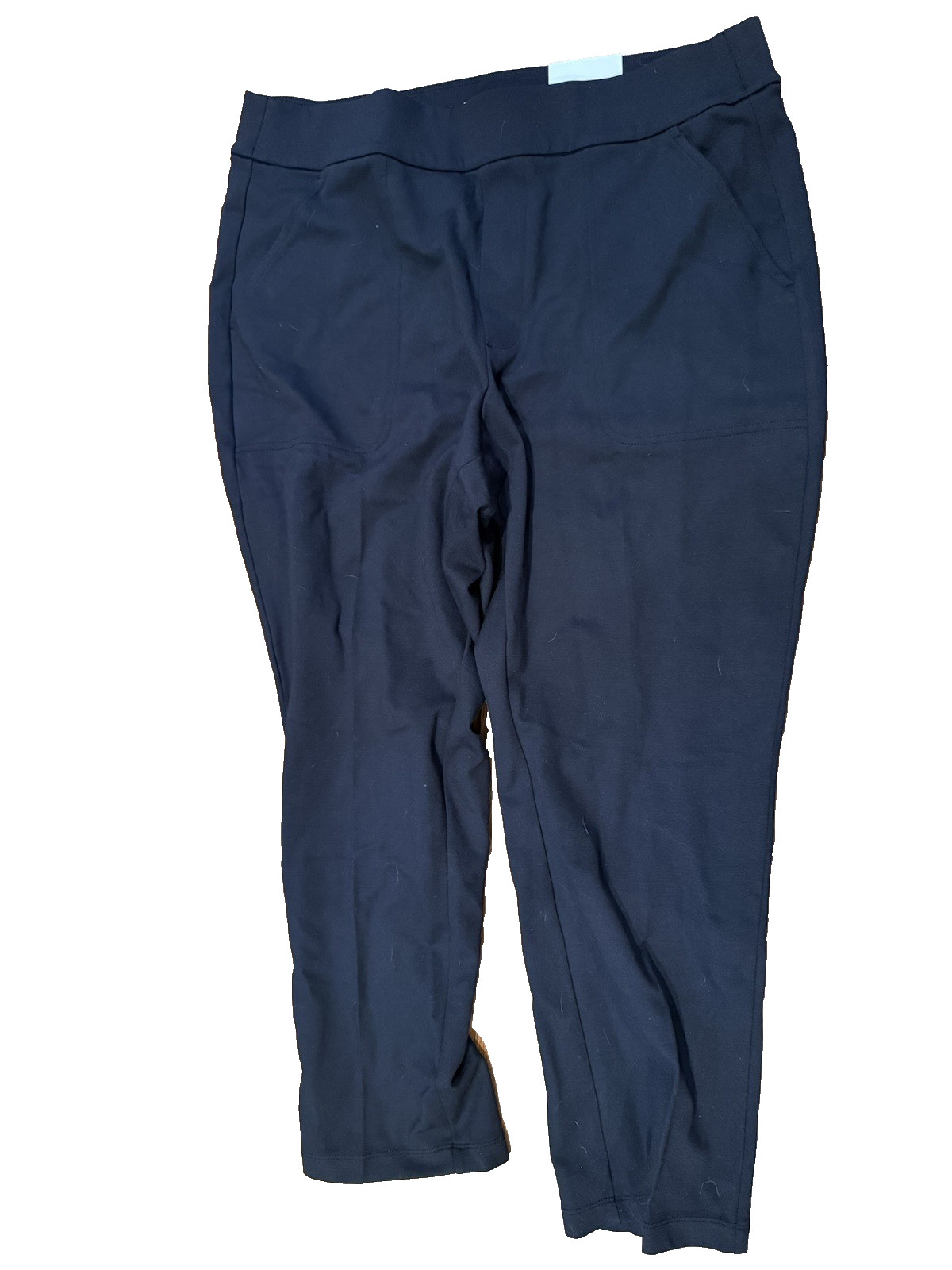 Croft & Barrow pull-on  pants black petite short size PL NWT