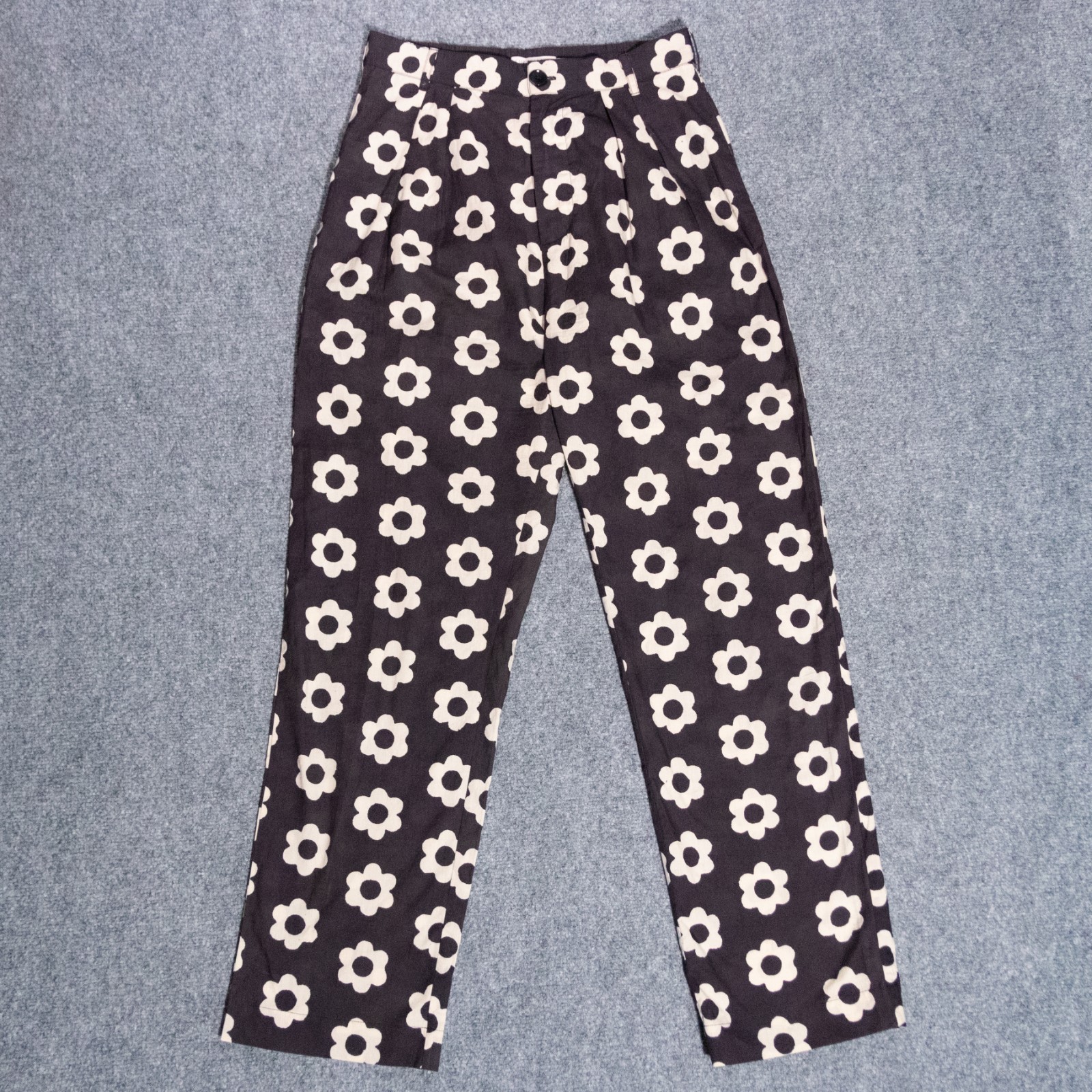 Christy Dawn Nicolas Pants Noir Daisy Small Regenerative Cotton Lightweight