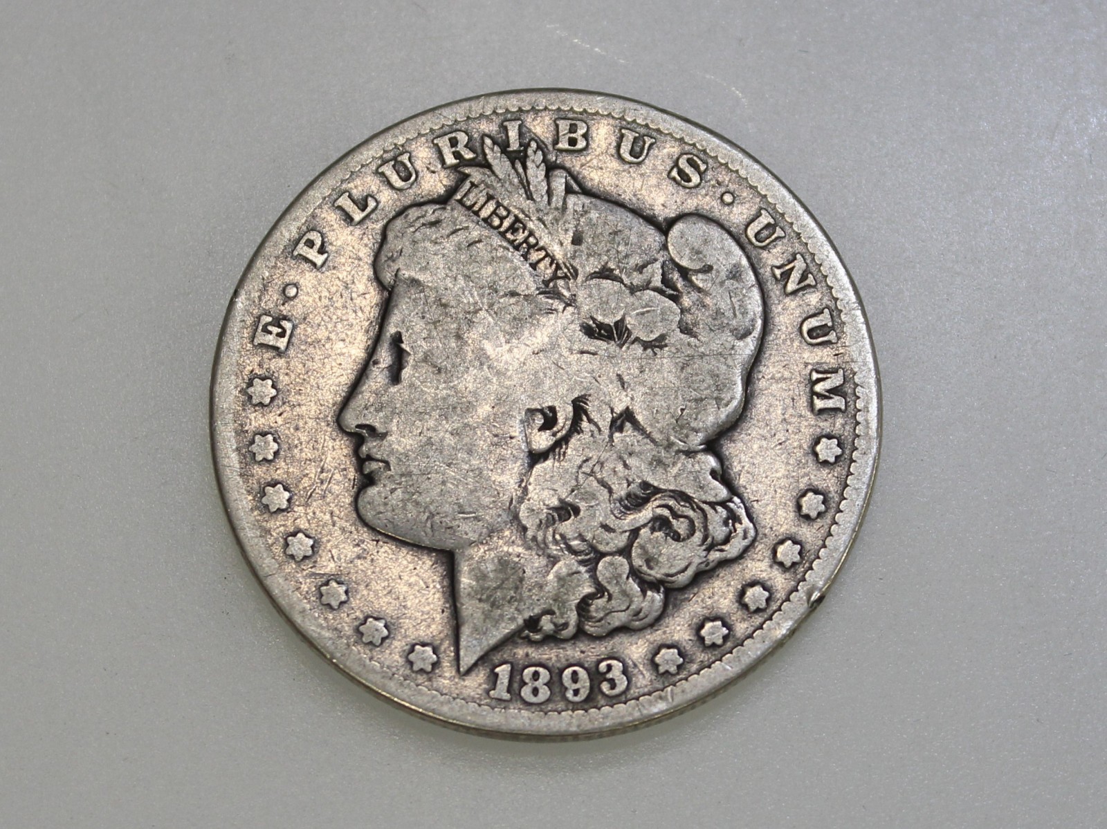 1893-CC $1 MORGAN SILVER ONE DOLLAR
