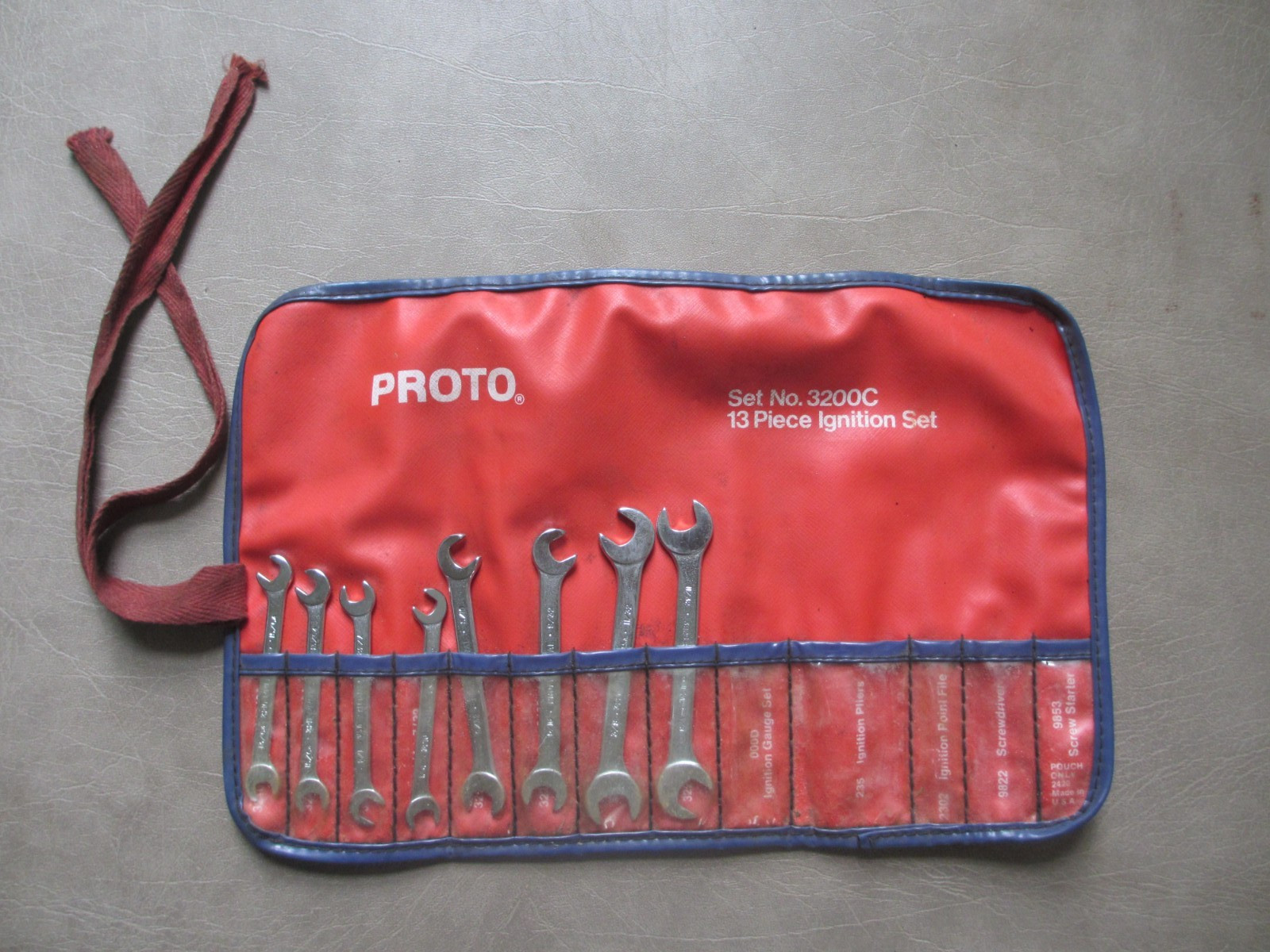 Vintage Proto Tools 8 Piece No 3200-C Ignition Wrench Set Kit No. 2420 USA Made Vintage Proto Tools 8 Piece No 3200-C Ignition Wrench Set Kit No. 2420 USA Made