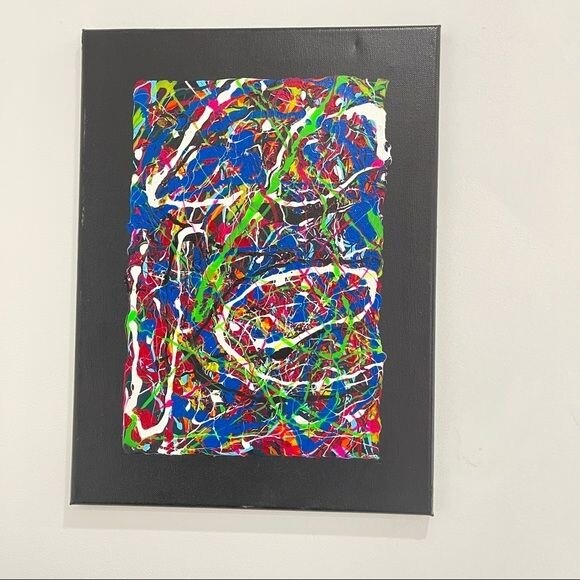 Original Abstract Acrylic Painting 12x16 inch Love Collections by Boemio