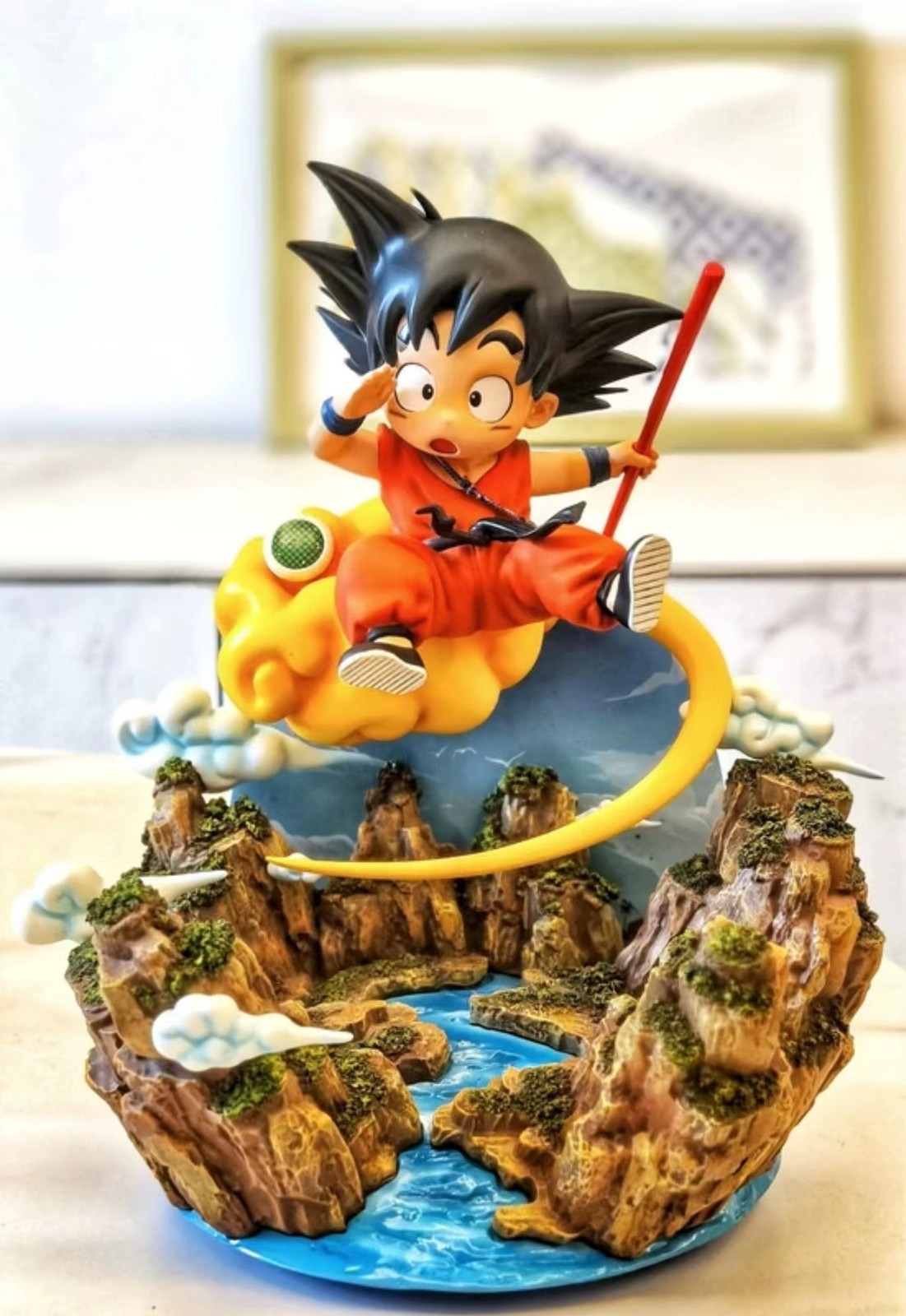 YOYO Studio Dragon Ball Child Goku Resin Model Painted In Stock H22cm