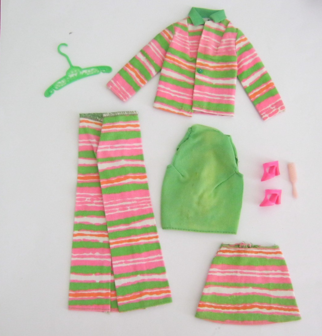 Vintage 1971-73 Original Barbie Sears Exclusive Fashion Bouquet #1511 4-pc Suit