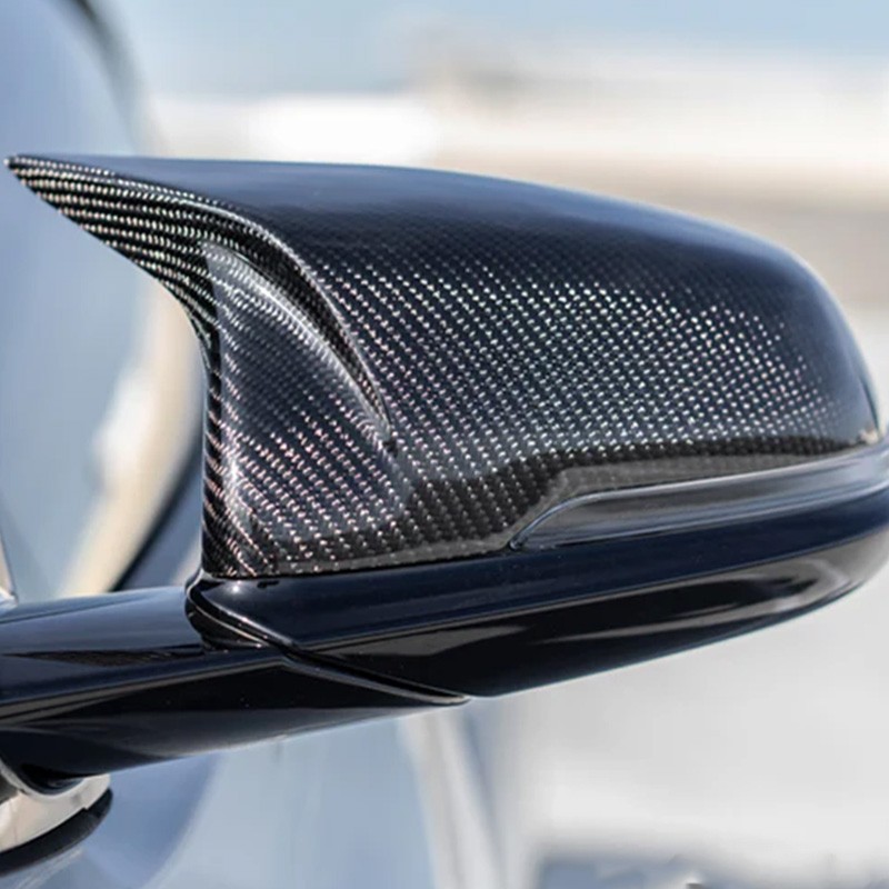 M STYLE 100% CARBON FIBER MIRROR COVER CAP Clip-on FOR 2020-24 TOYOTA SUPRA A90