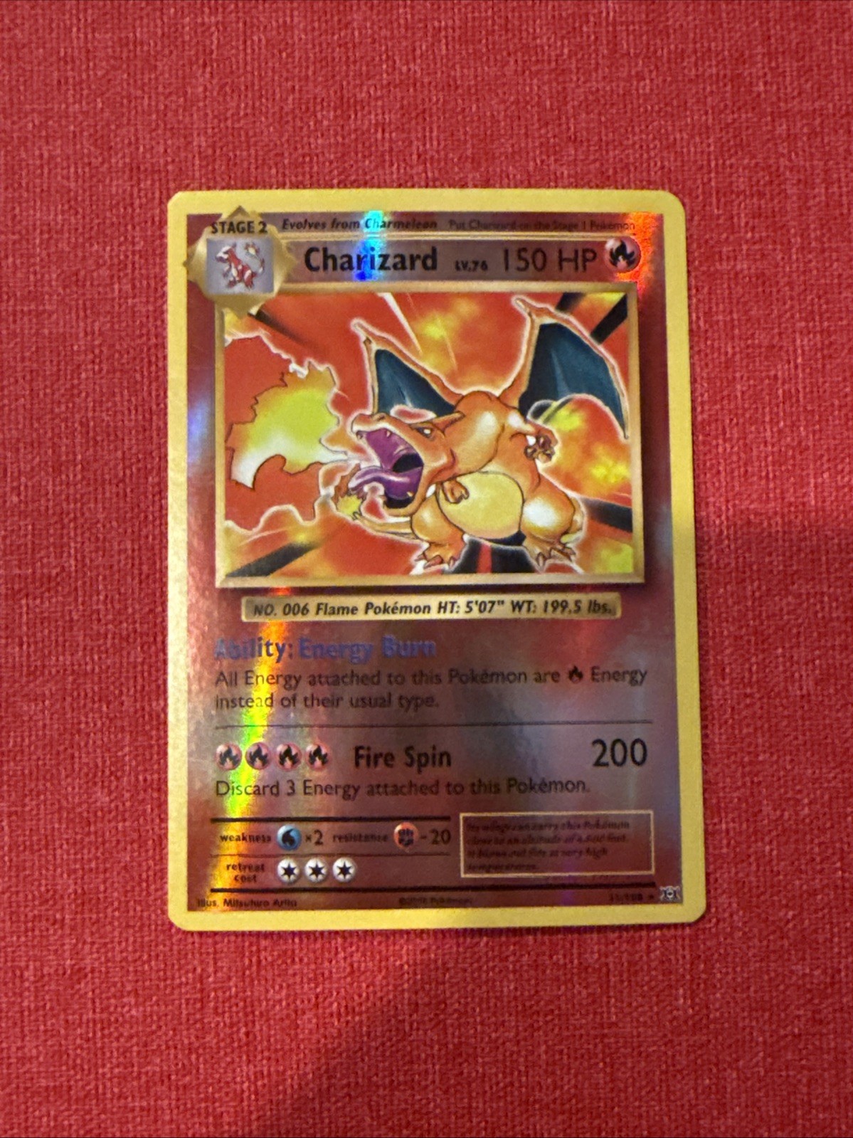 Charizard 11/108 Evolutions Reverse Holo Charizard 11/108 Evolutions Reverse Holo