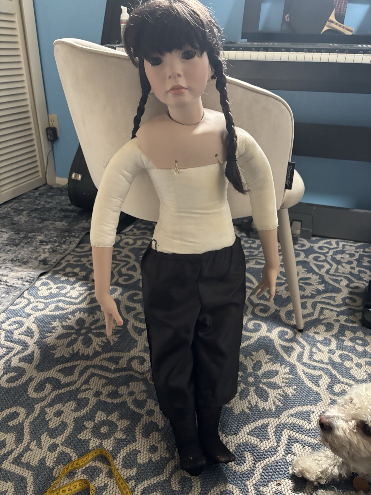 Vintage Effanbee (Fleischaker and Baum) Doll. Lifelike. Tall. 34 inches. Rare. Vintage Effanbee (Fleischaker and Baum) Doll. Lifelike. Tall. 34 inches. Rare.