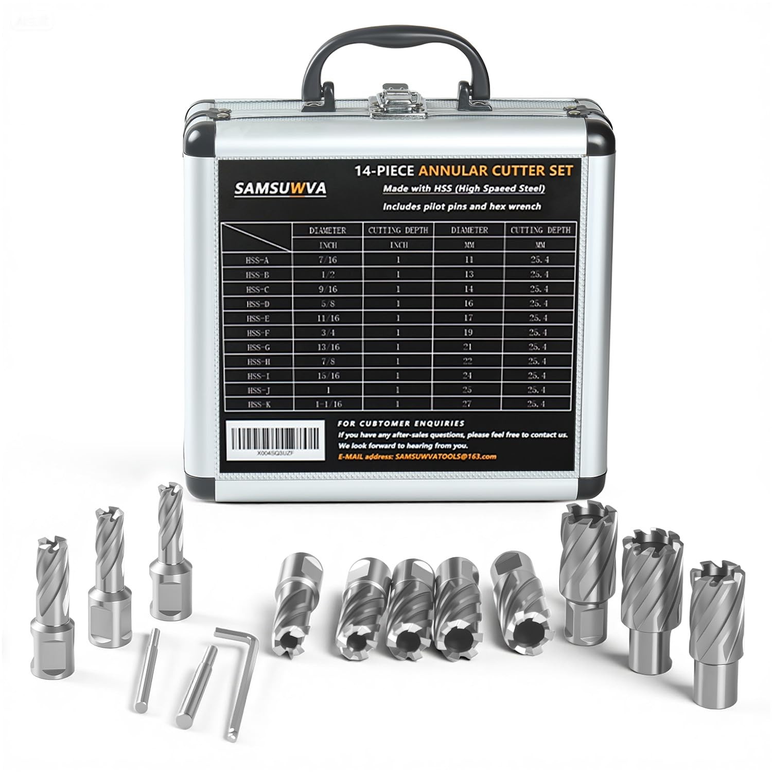 14PCS M2AL HSS Annular Cutter Sets - 1