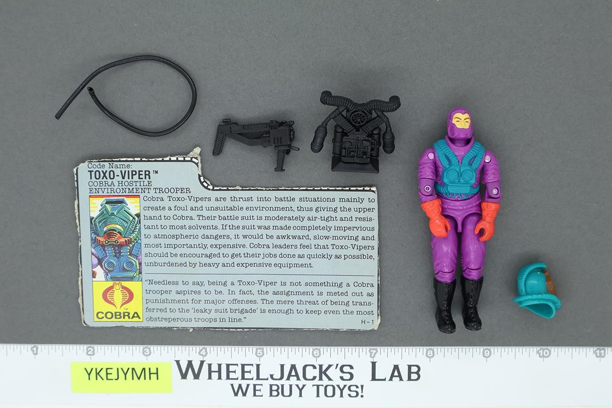 Toxo-Viper V1 100% Complete G.I. Joe 1988 Hasbro Vintage Action Figure