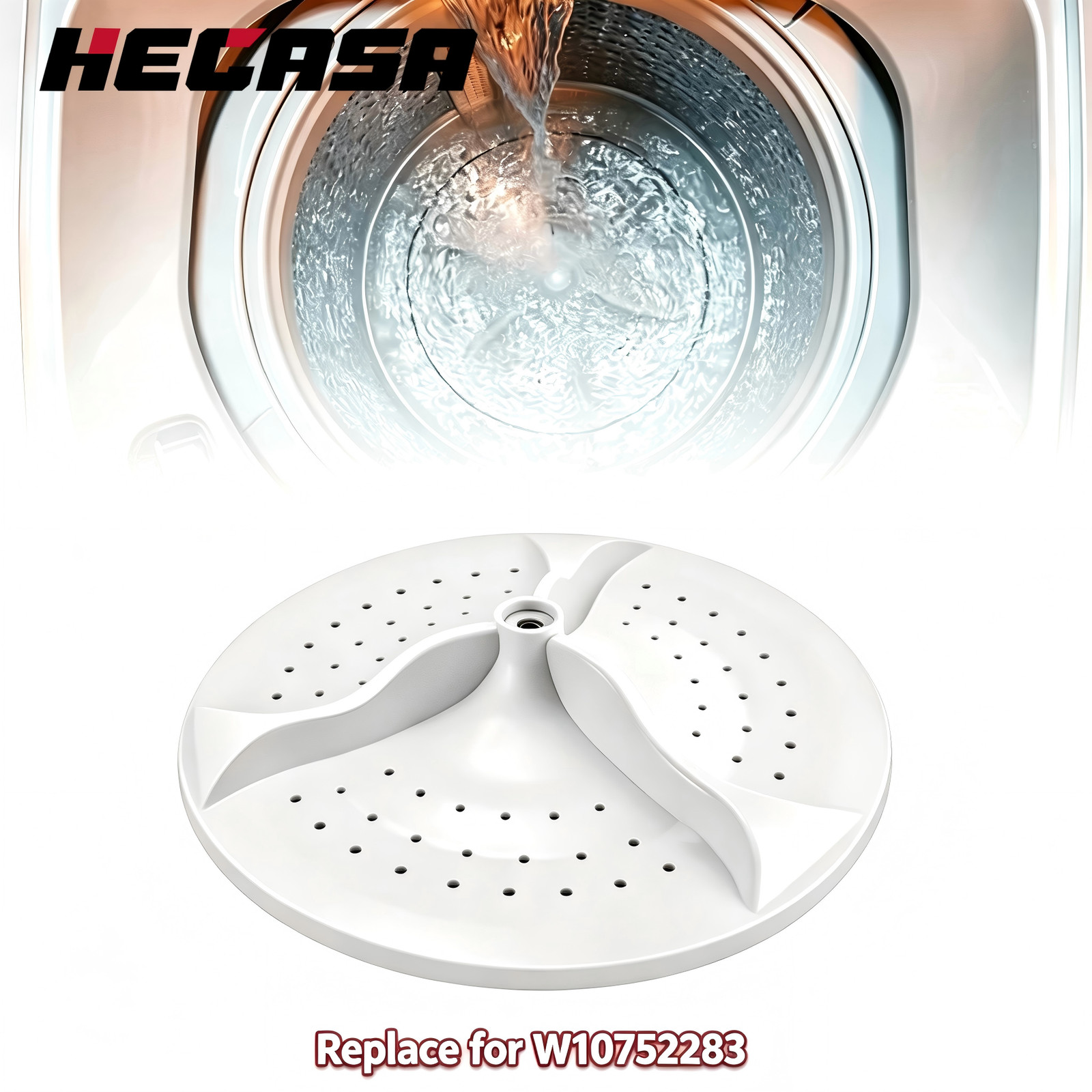 #W10752283 Washer Wash Plate Compatible with Whirlpool Washer New
