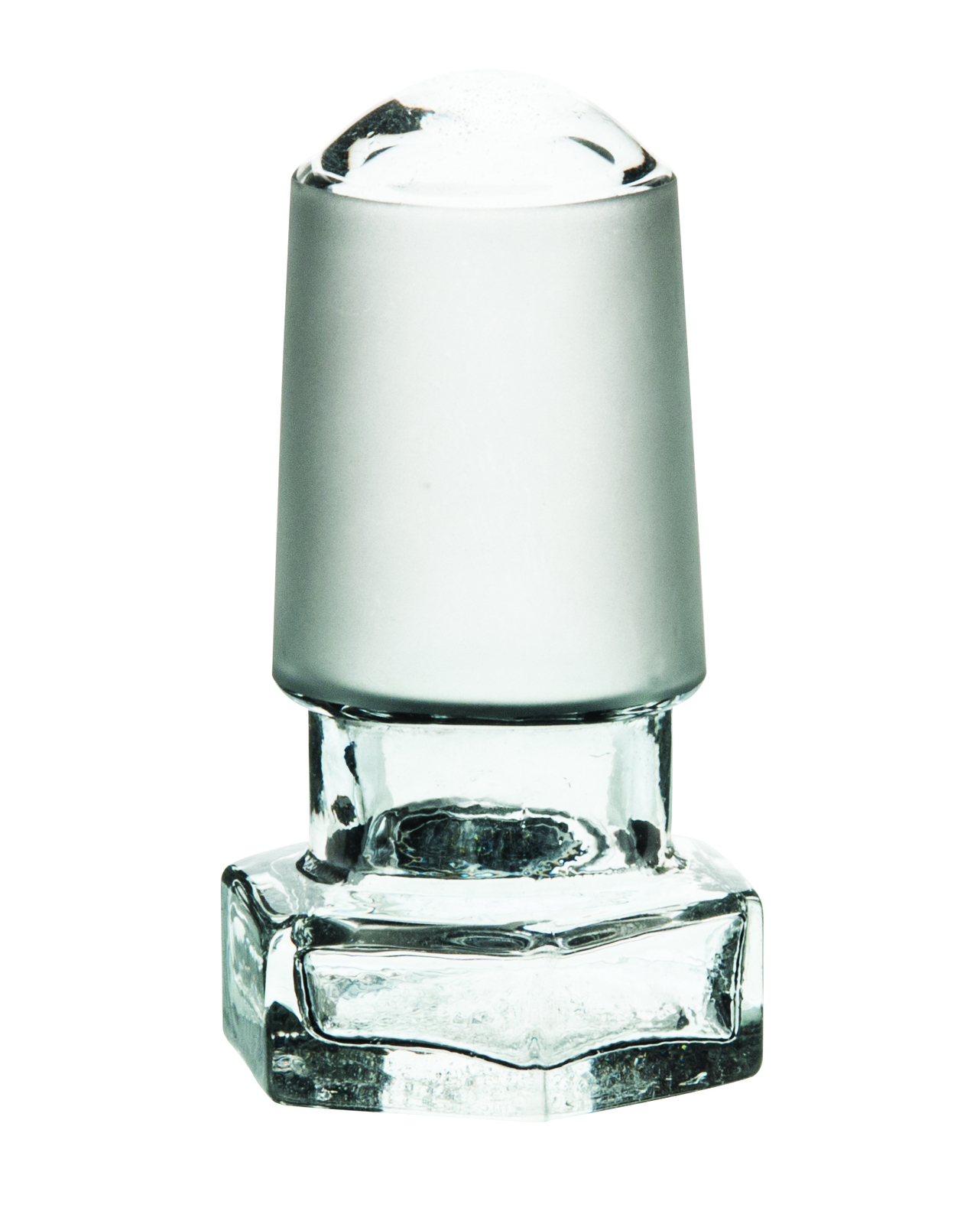 Hollow Stopper, Hexagonal - 24/29 - Round End - Borosilicate Glass - Eisco Labs