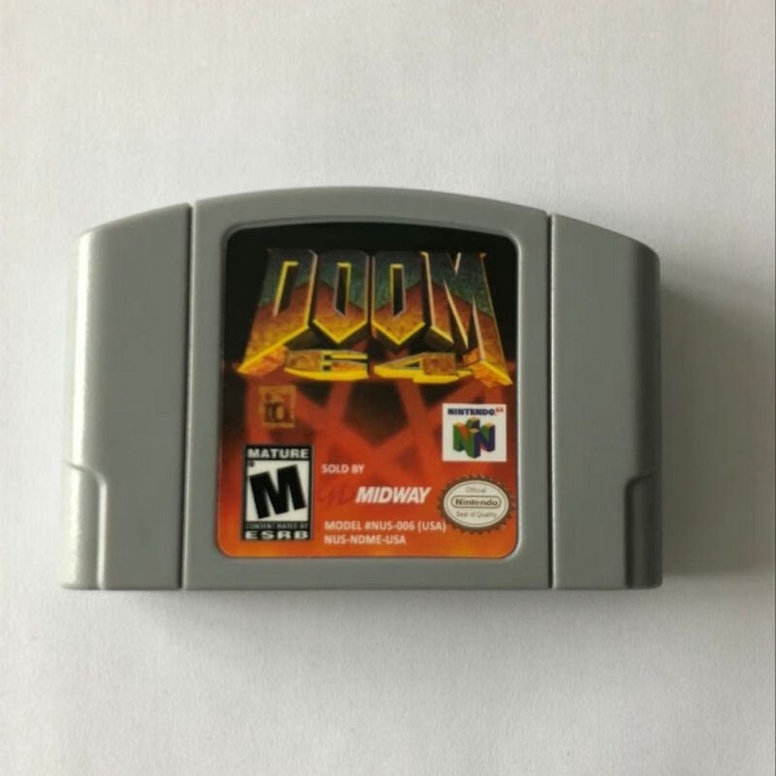 Doom 64 N64 Game Cartridges -US Version，Excellent Retro game card