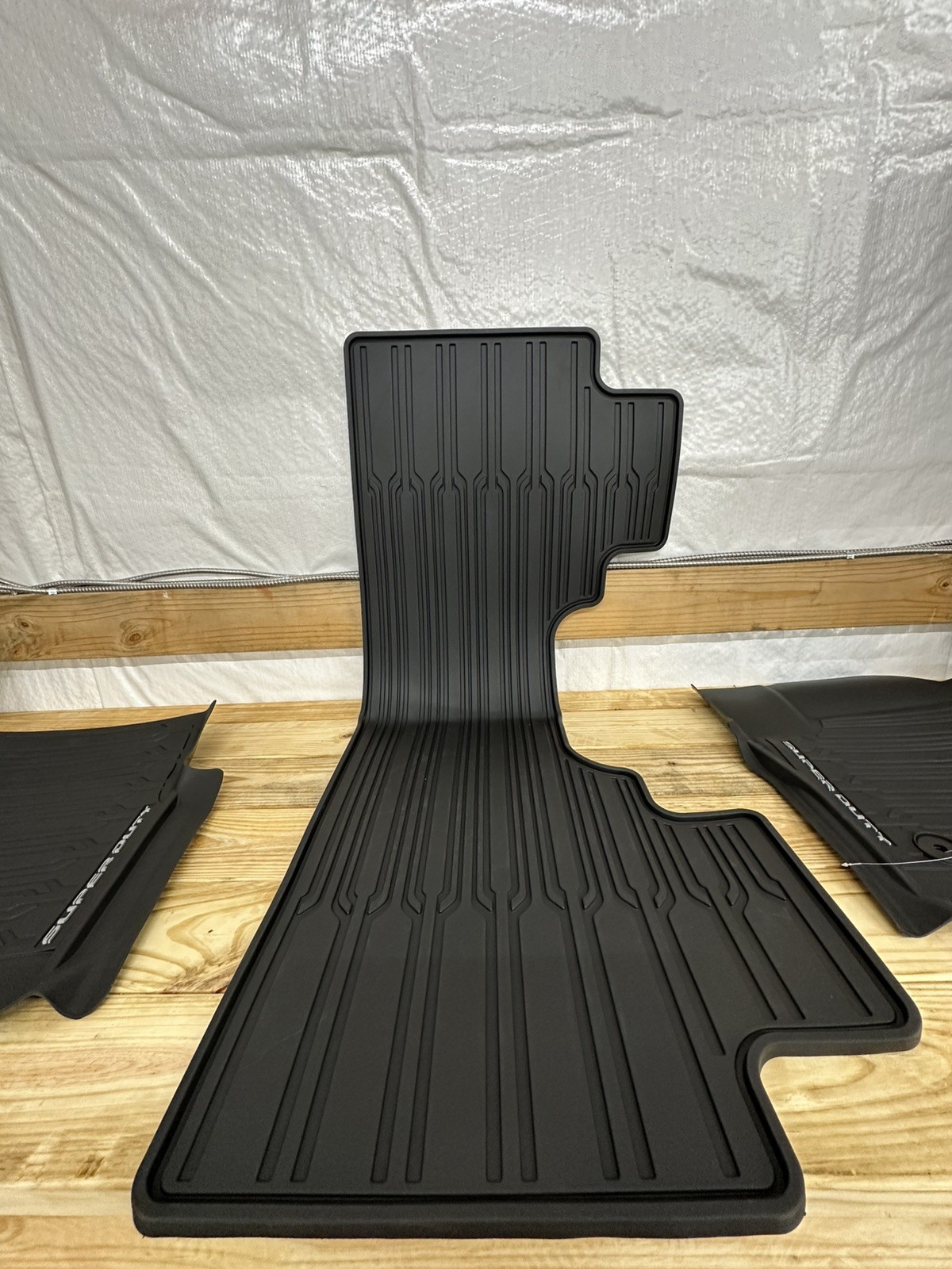 23-26 Super Duty OEM Ford Floor Mat Set 3pc Extended/Crew w/CARPET with STORAGE