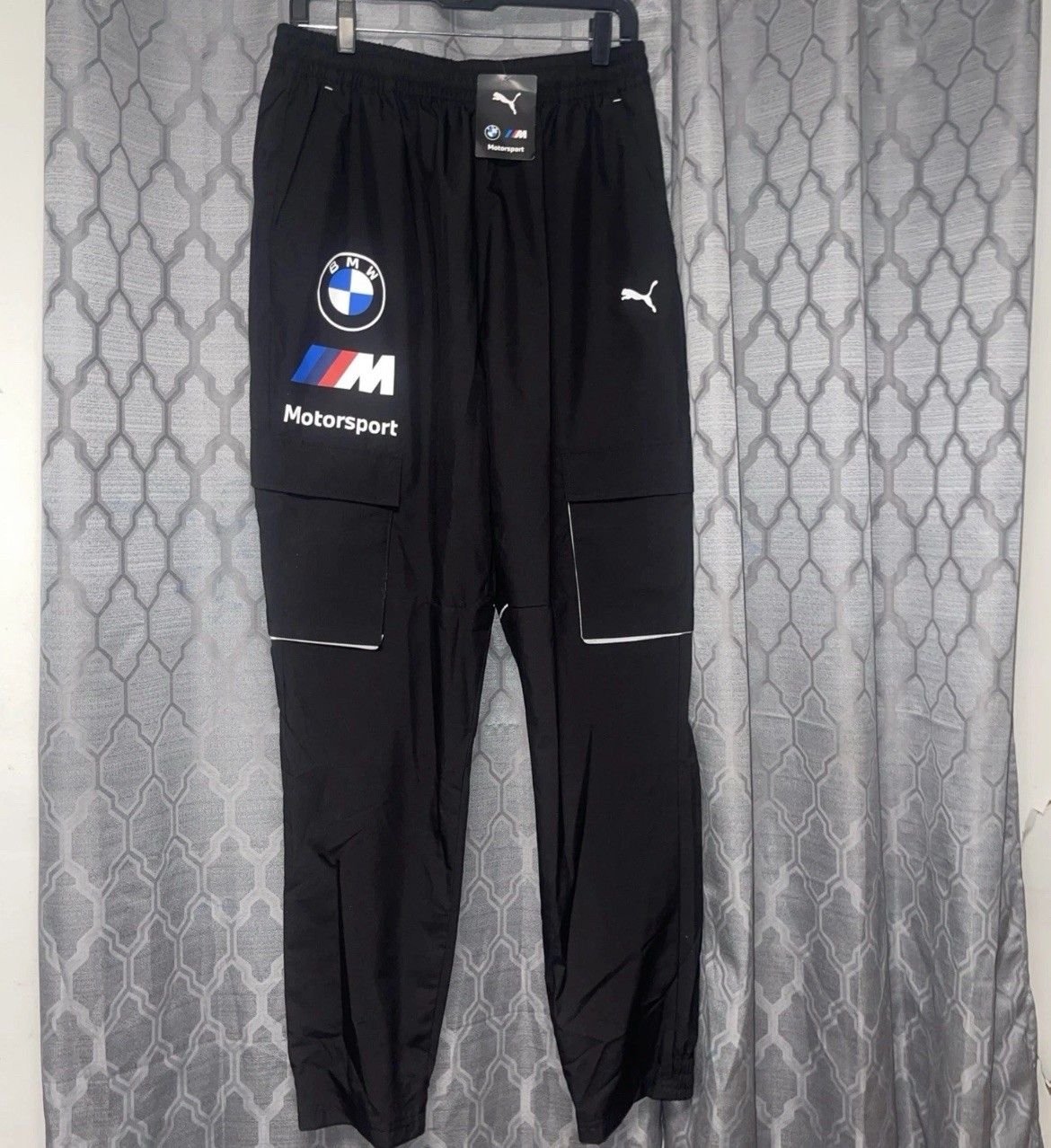 Puma BMW Motorsport Mens  Pants Black  Joggers Size medium