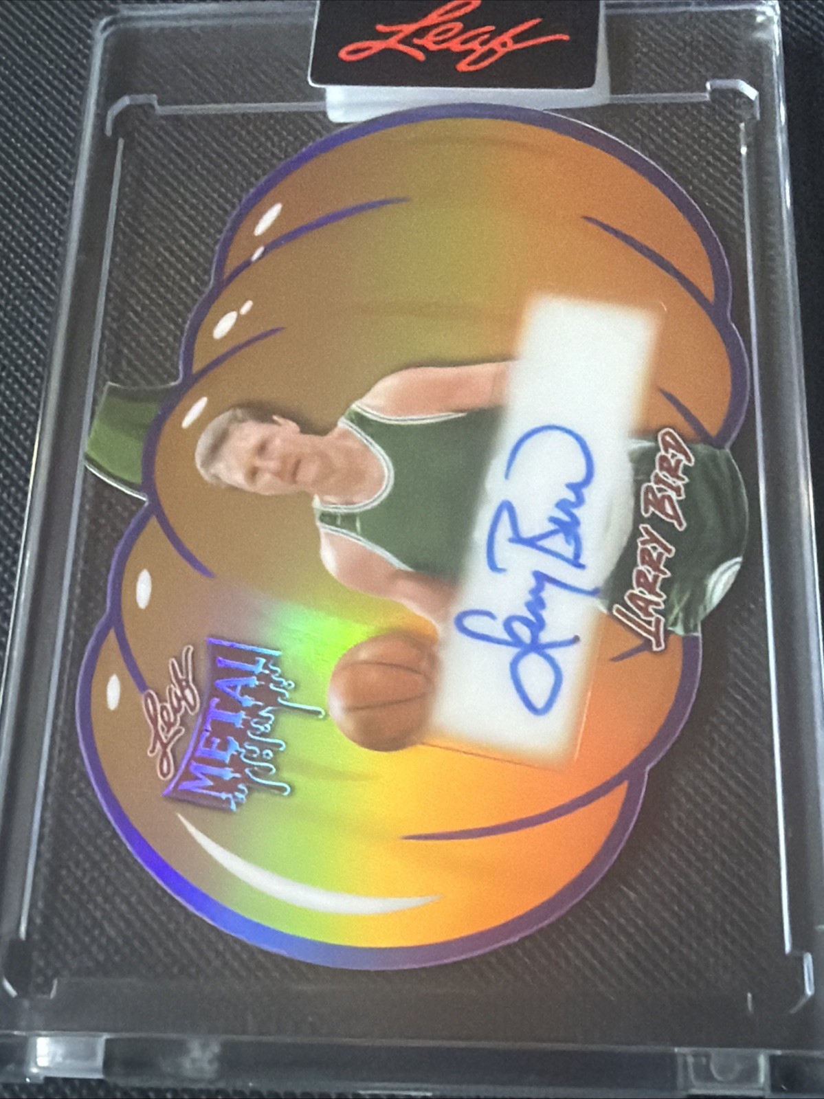 2025 LEAF METAL HALLOWEEN LARRY BIRD Prismatic Purple Pumpkin 1/13 🎃
