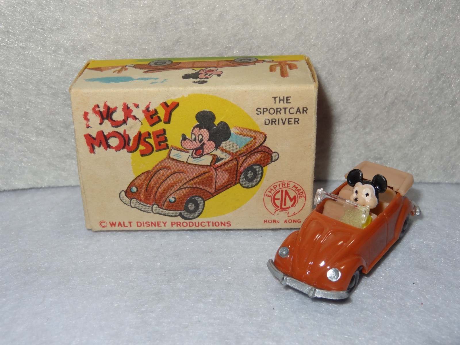 Vintage Disney Mickey Mouse Box & Car Vintage Disney Mickey Mouse Box & Car