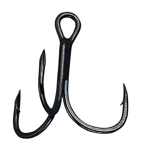 Owner ST-41 Stinger Treble Hook 2/0 Black Chrome 2X Strong 6 Pack
