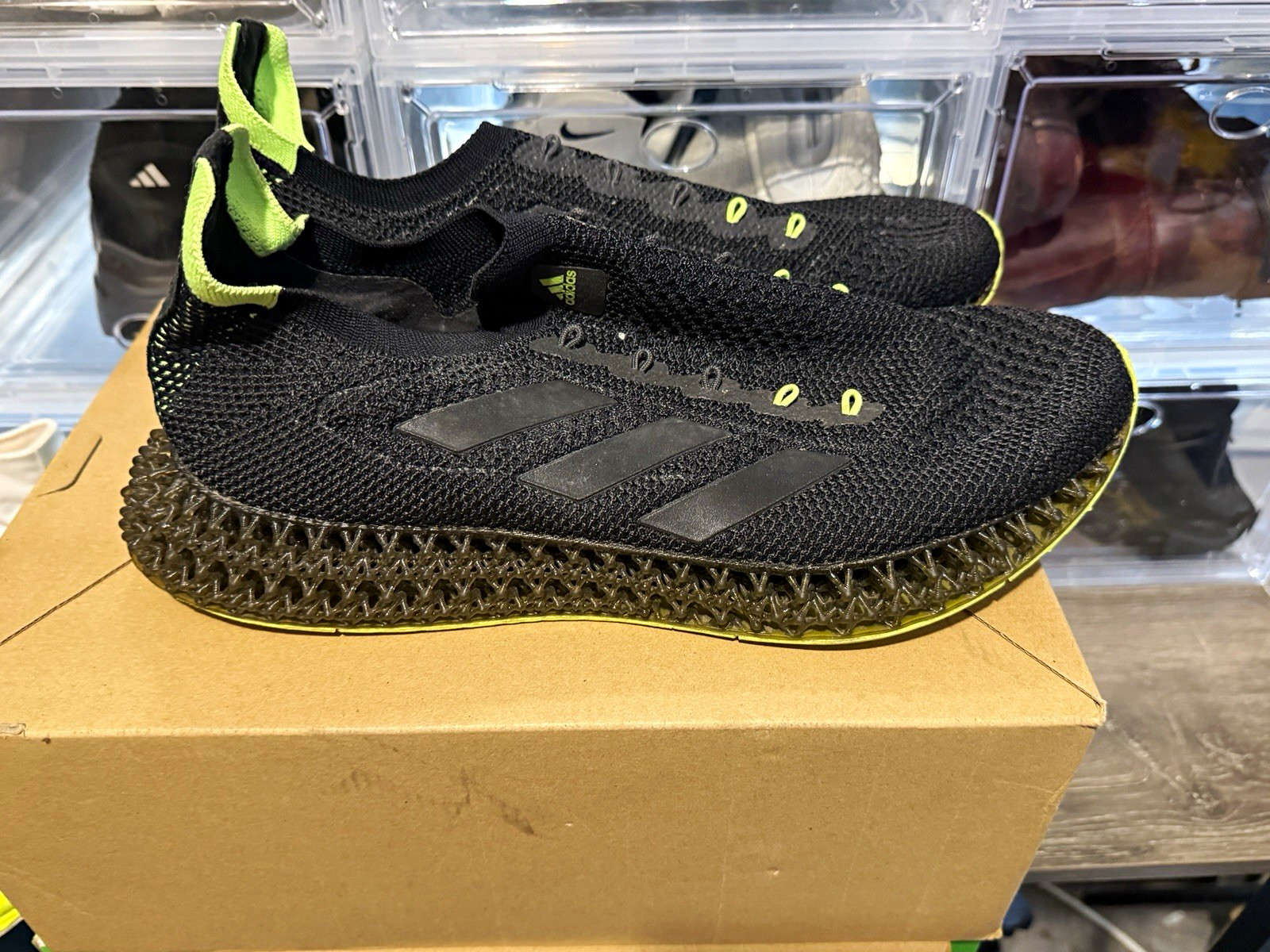 adidas Men’s Black & Green 4D ultraboost adidas Men’s Black & Green 4D ultraboost