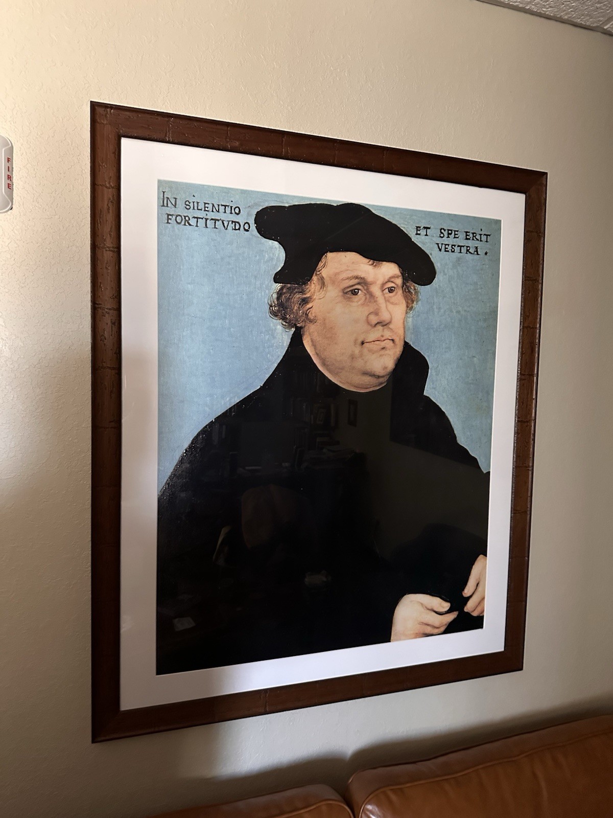 LARGE Custom Framed Portrait Print of Martin Luther (Protestant Reformer)