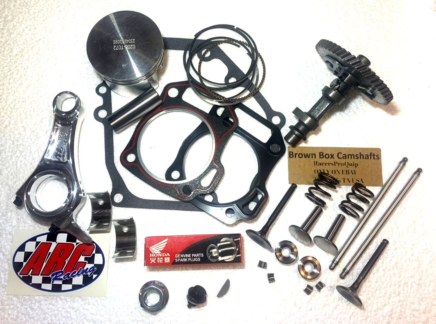 Predator 224cc Hi-Rev F1 Titanium 275 BrownBoxCams ARC Billet Rod Kit 