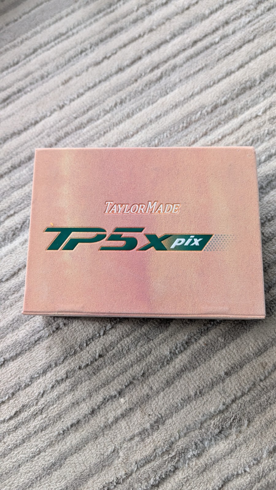 2024 TaylorMade TP5x Pix Season Opener Limited Edition Peach Golf Balls Masters