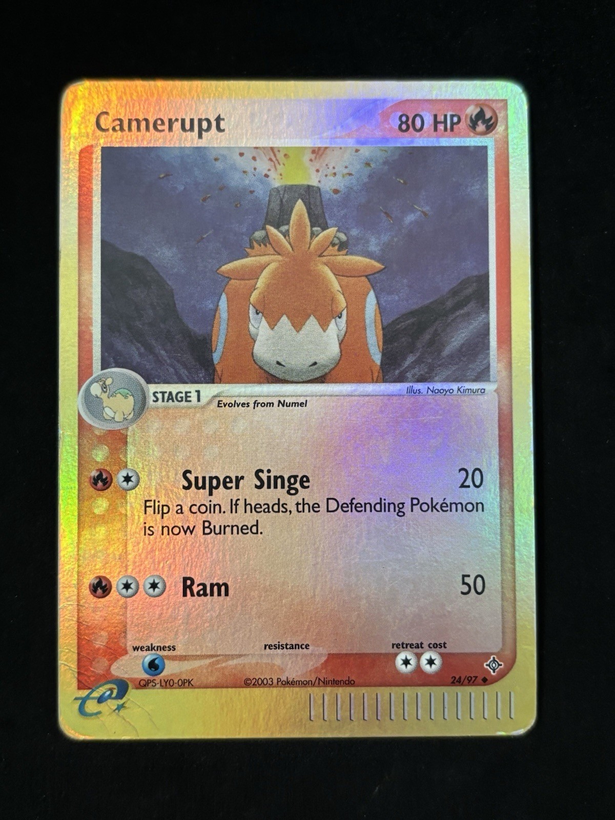 Camerupt 24/97 EX Dragon Reverse Holo Pokémon TCG - DMG