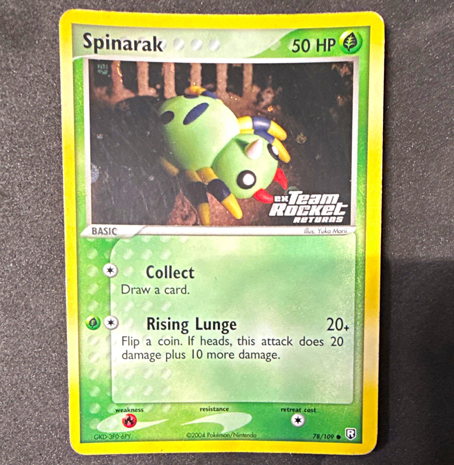Pokemon TCG  EX Team Rocket Returns Spinarak 78/109 Reverse Holo English 2004