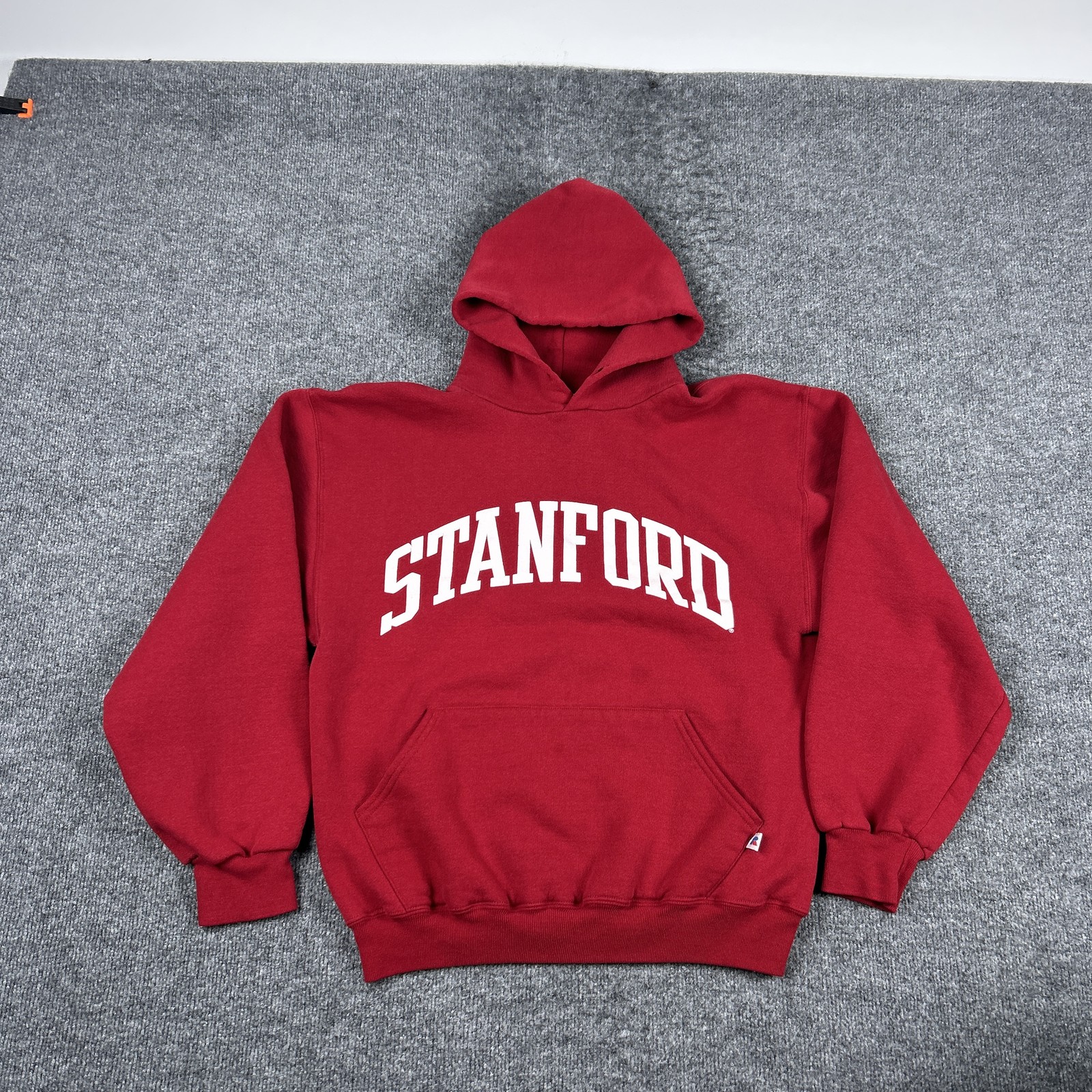 Vintage Stanford Cardinal Sweatshirt Mens Medium Red Russell Athletic Hoodie