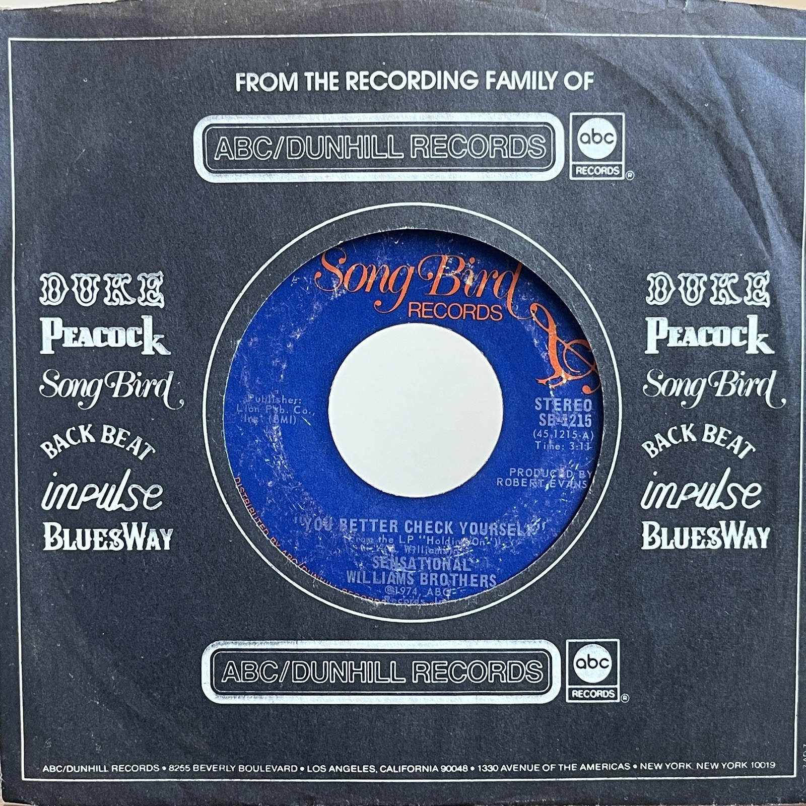 The Sensational Williams Brothers – You Better Check Yourself • Rare Gospel Funk