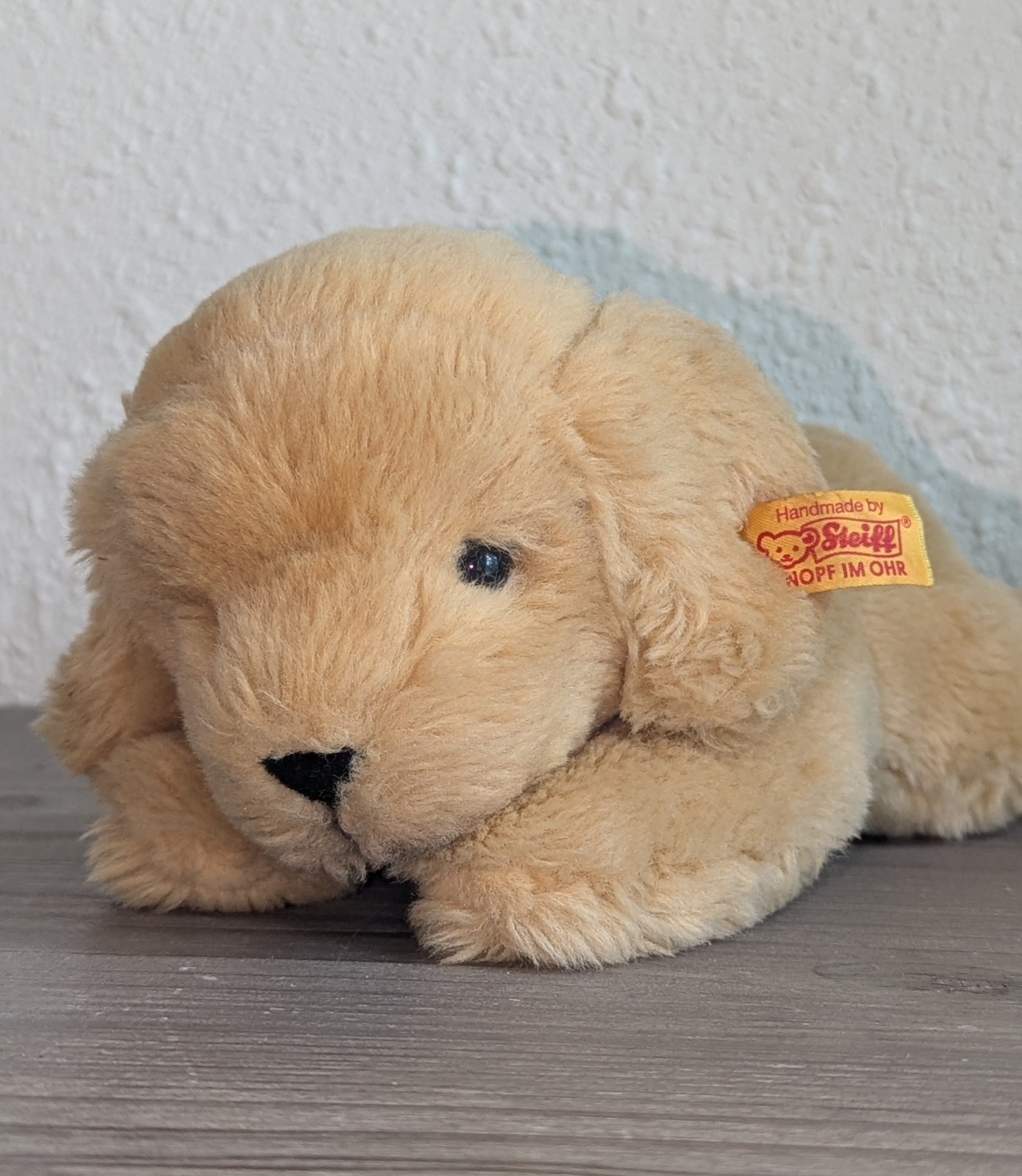 Steiff Lumpi Golden Retriever 2009 Puppy Dog Plush ID Button Tag 9in Vtg Steiff Lumpi Golden Retriever 2009 Puppy Dog Plush ID Button Tag 9in Vtg