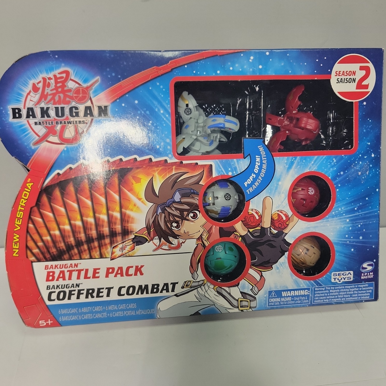 2008 Sega Toy Bakugan Battle Pack Brawlers New Series 2 Coffret Combat