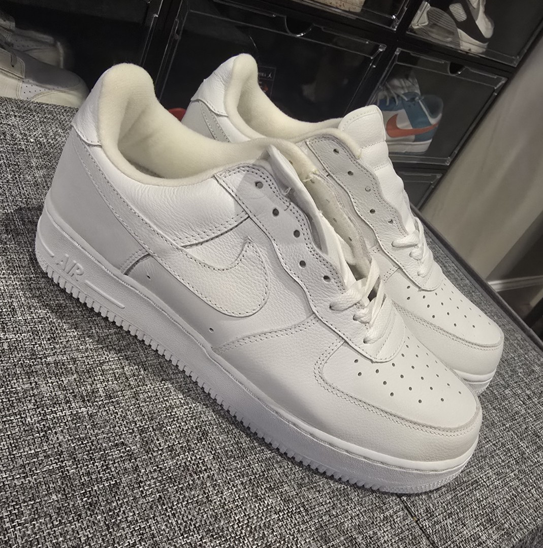 11M GRAIL Nike Air Force 1 Low Top 2003 DS OG ALL White/White Lace Up 624040-111