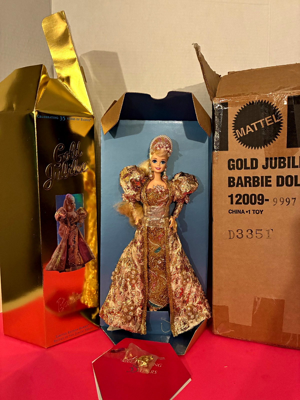 Barbie Gold Jubilee Doll 35th Anniversary/with shipper box Barbie Gold Jubilee Doll 35th Anniversary/with shipper box