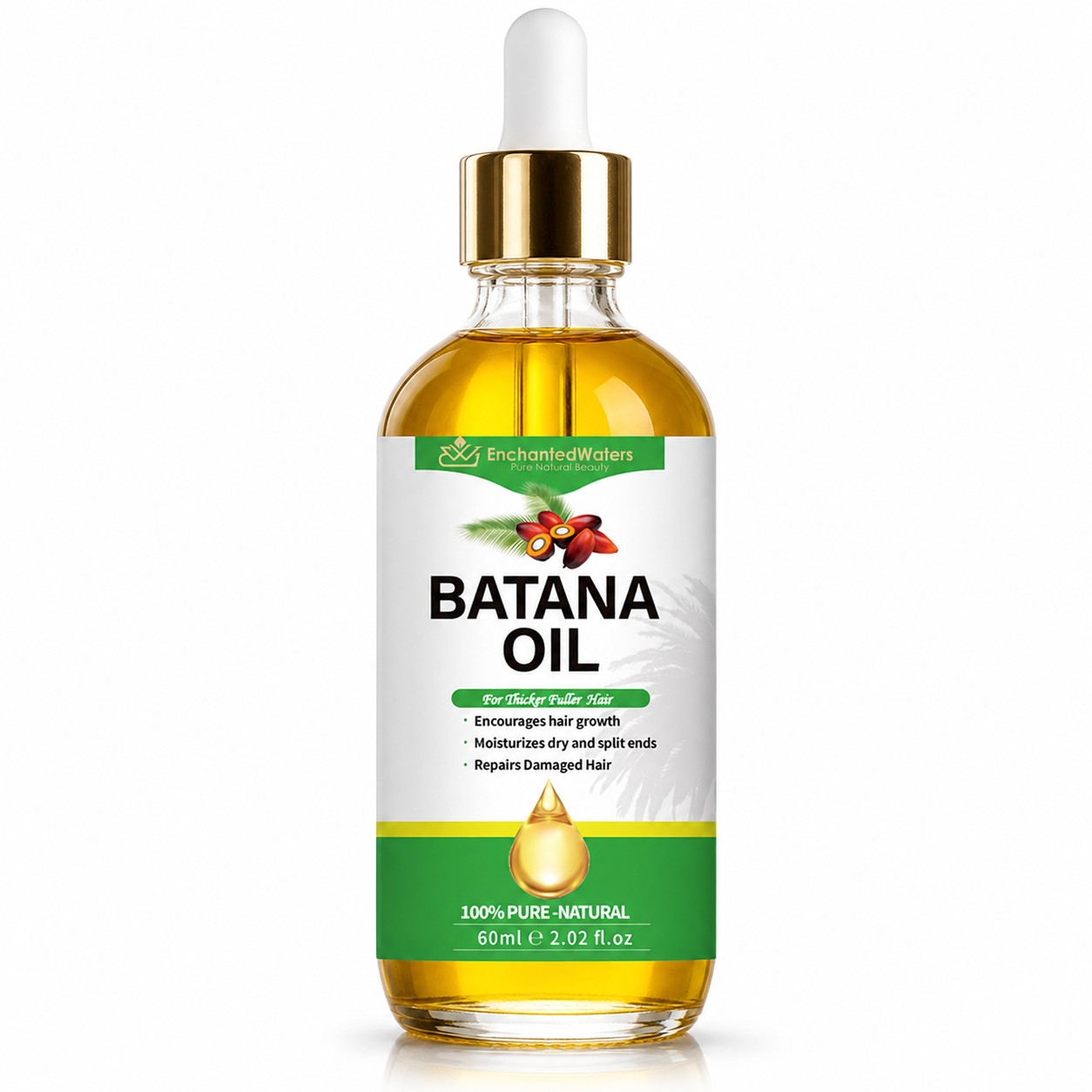 Batana Oil from Honduras 100%  Pure Organ Hair Growth Scalp Oil Skin Moisturizer